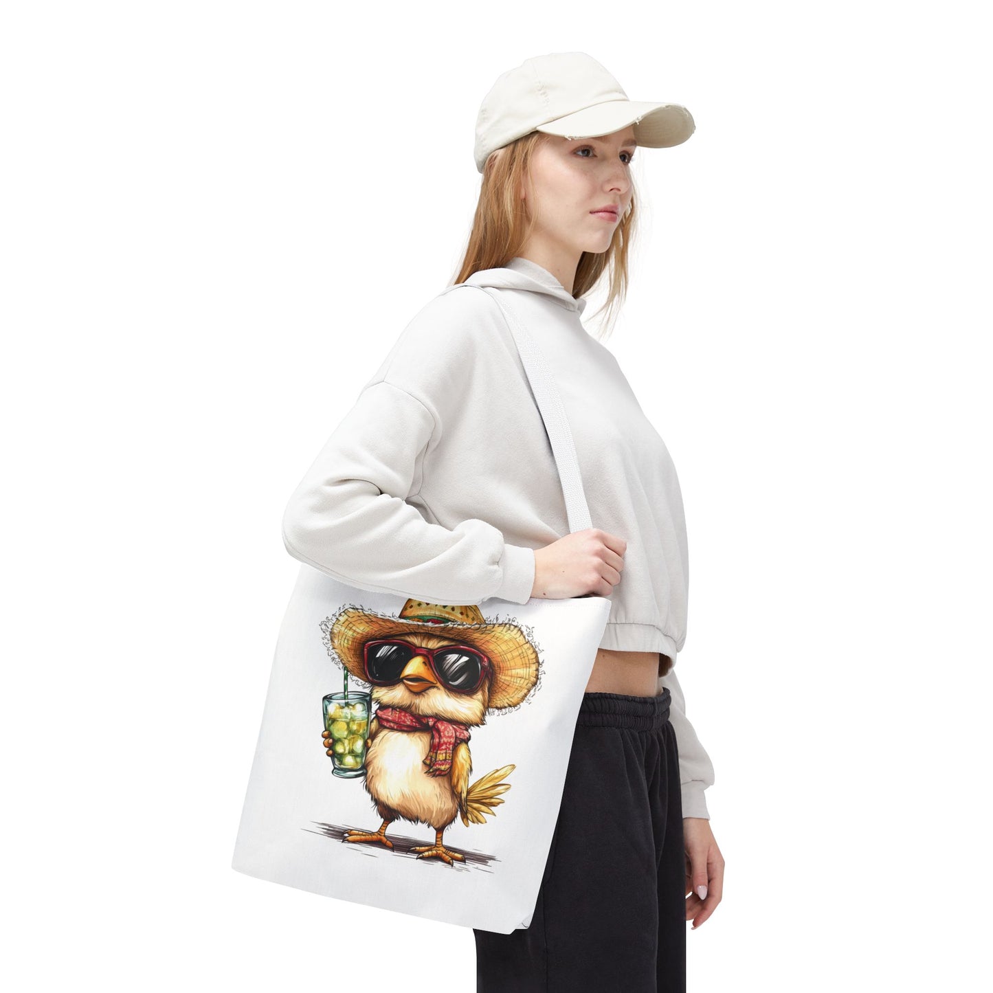 Chic Summer Tote Bag, Fun Bird Design, Beach Bag, Vacation Accessory, Perfect Gift for Bird Lovers, Eco-Friendly Shopper