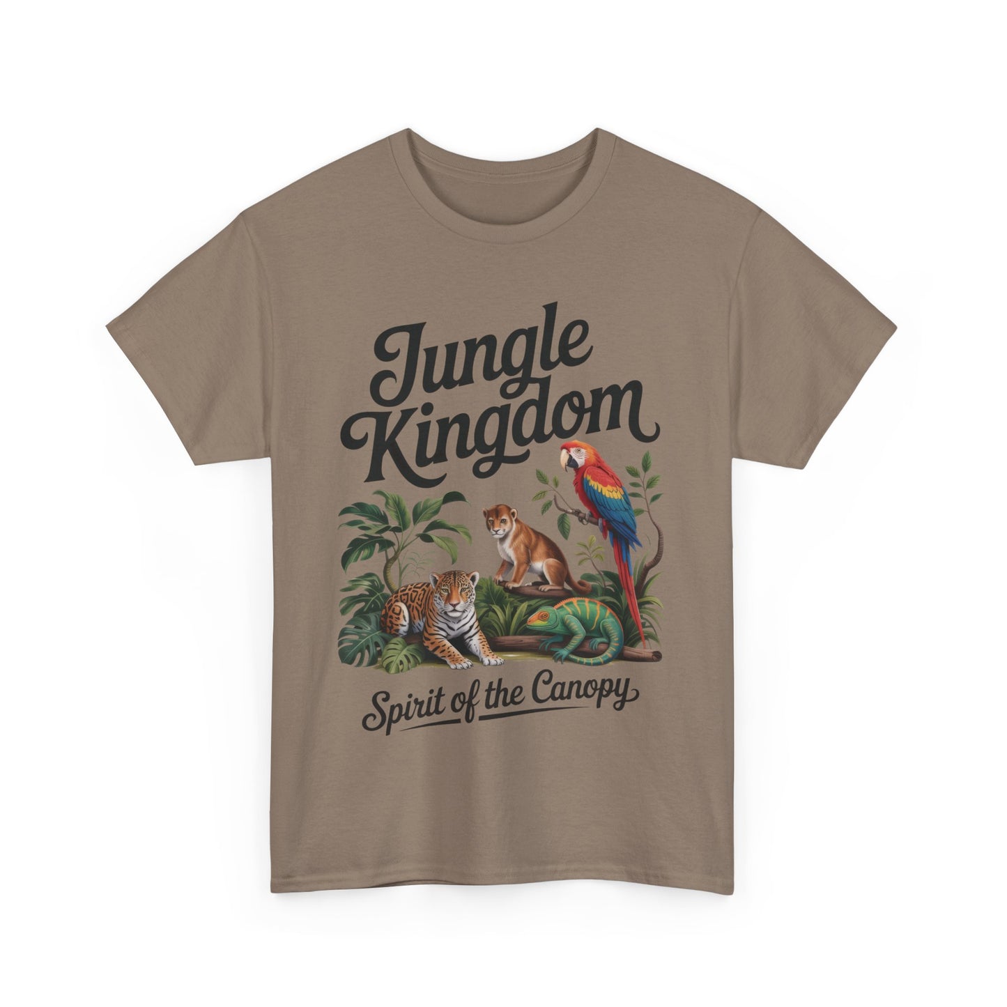 Mens Jungle Kingdom Tee - Nature Lover T-Shirt, Animal Graphic Tee, Eco-Friendly Gift, Summer Fashion, Adventure Outfit