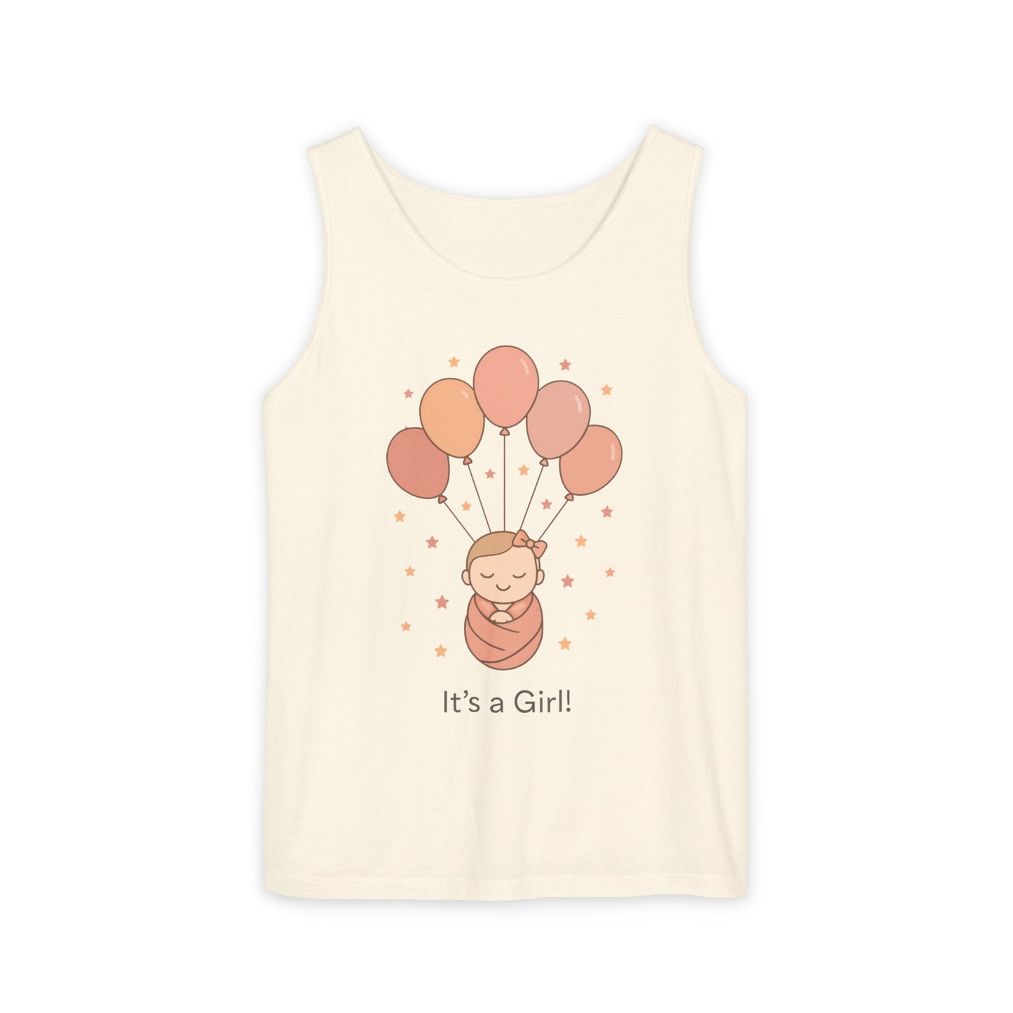 It's a Girl! Baby Shower Tank Top, Baby Girl Pregnancy Announcement Shirt, Gender Reveal Mom To Be Gift, Expecting Baby Shower Top