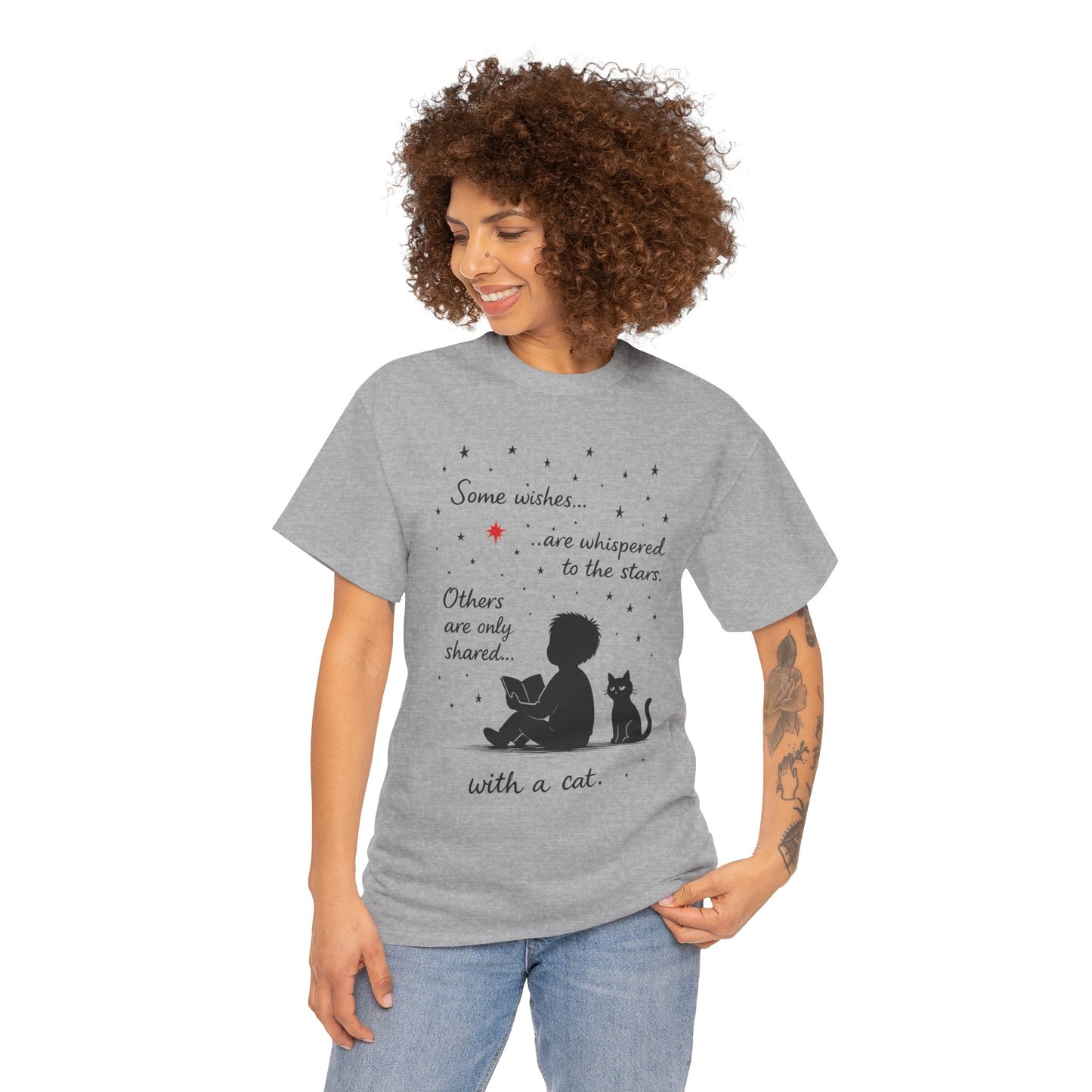 Whimsical Cat Lover Womens Tee, Cozy Cotton T-Shirt, Perfect Gift for Cat Lovers, Pet Owner Gift, Birthday or Cat Appreciation Day