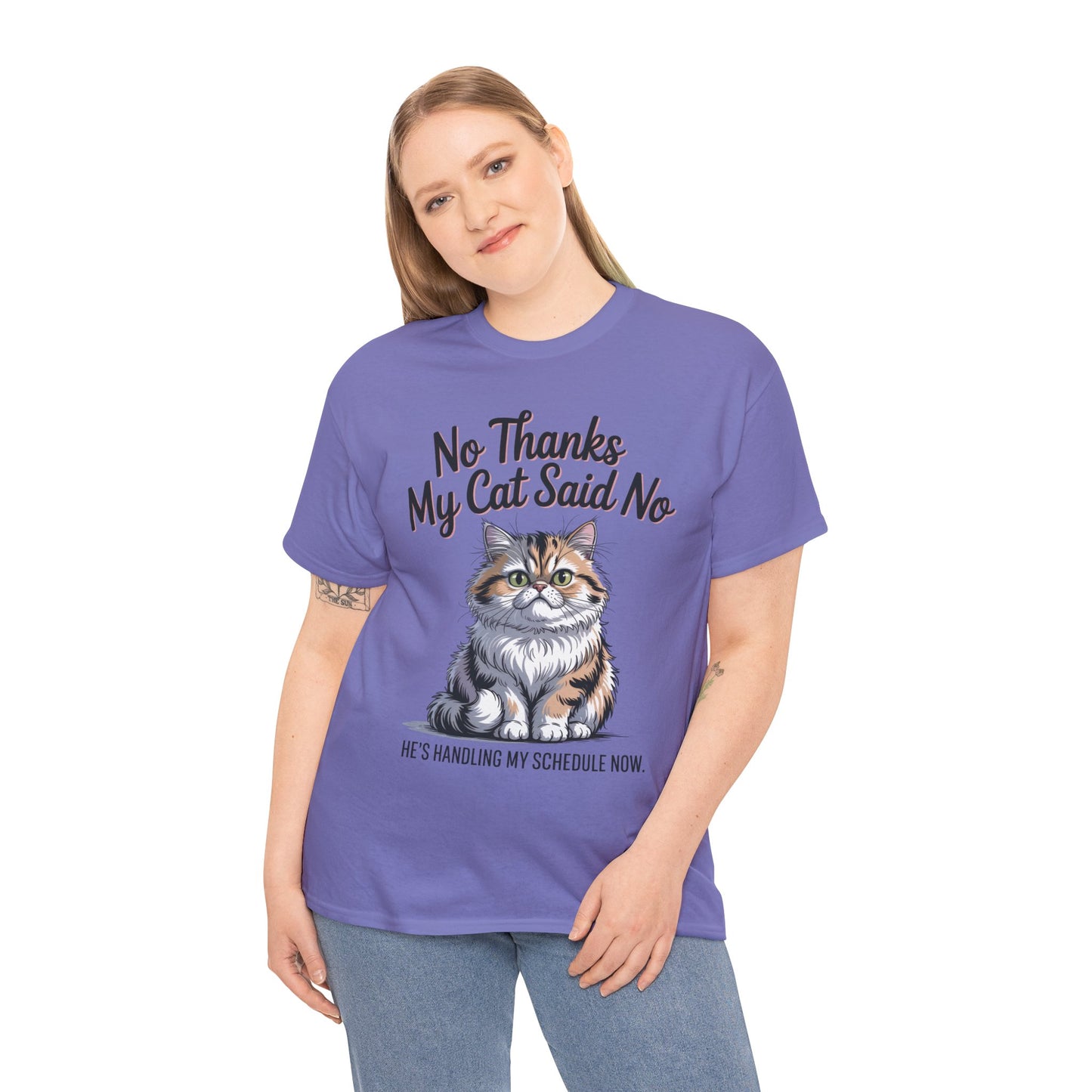 Funny Cat Quote Tee, Womens Heavy Cotton T-Shirt, Pet Lover Gift, Cute Cat Apparel, Cat Mom Tee, Quirky Animal Shirt, Humor