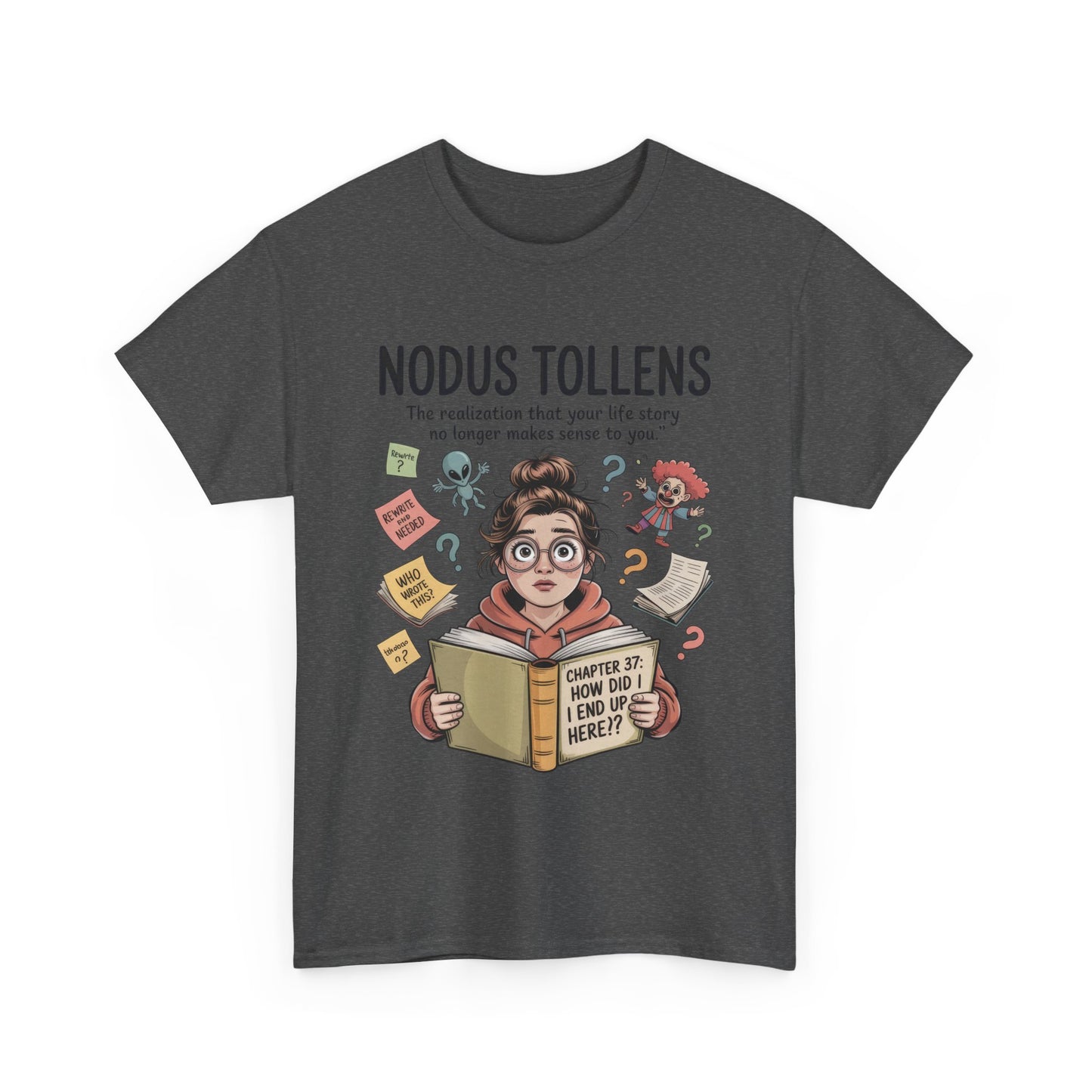 Nodus Tollens Tee, Women's Heavy Cotton Shirt, Latin Words, Moods & Modes, Self-Awareness, Personal Development