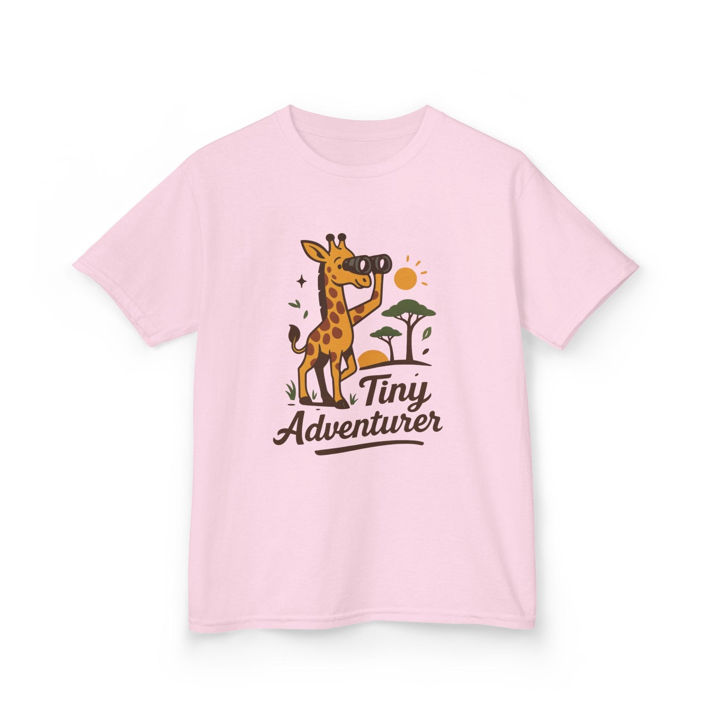 Tiny Adventurer Kids Tee, Giraffe T-Shirt, Children's Nature Shirt, Fun Kids Apparel, Birthday Gift for Boys and Girls