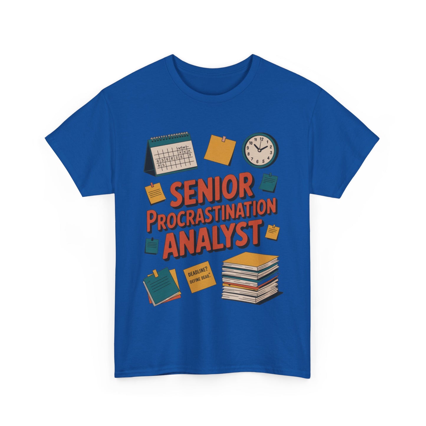 Senior Procrastination Analyst Tee, Funny Office Shirt, Gift for Graduates, Motivation T-Shirt, Humor Apparel, Job Humor Clothing
