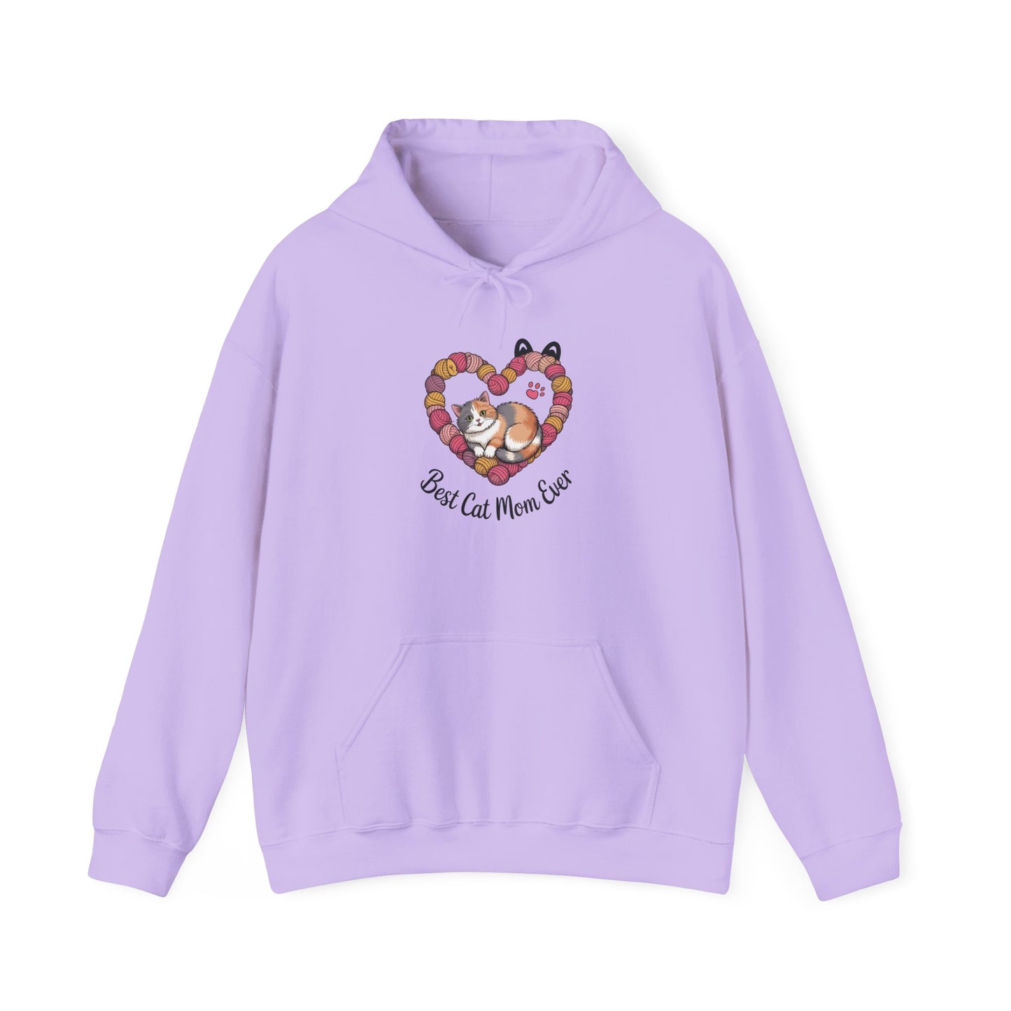 Best Cat Mom Ever Hoodie, Cozy Sweatshirt for Cat Lovers, Gift for Cat Moms, Feline Themed Apparel, Pet Lover Hoodie, Mother's Day Gift