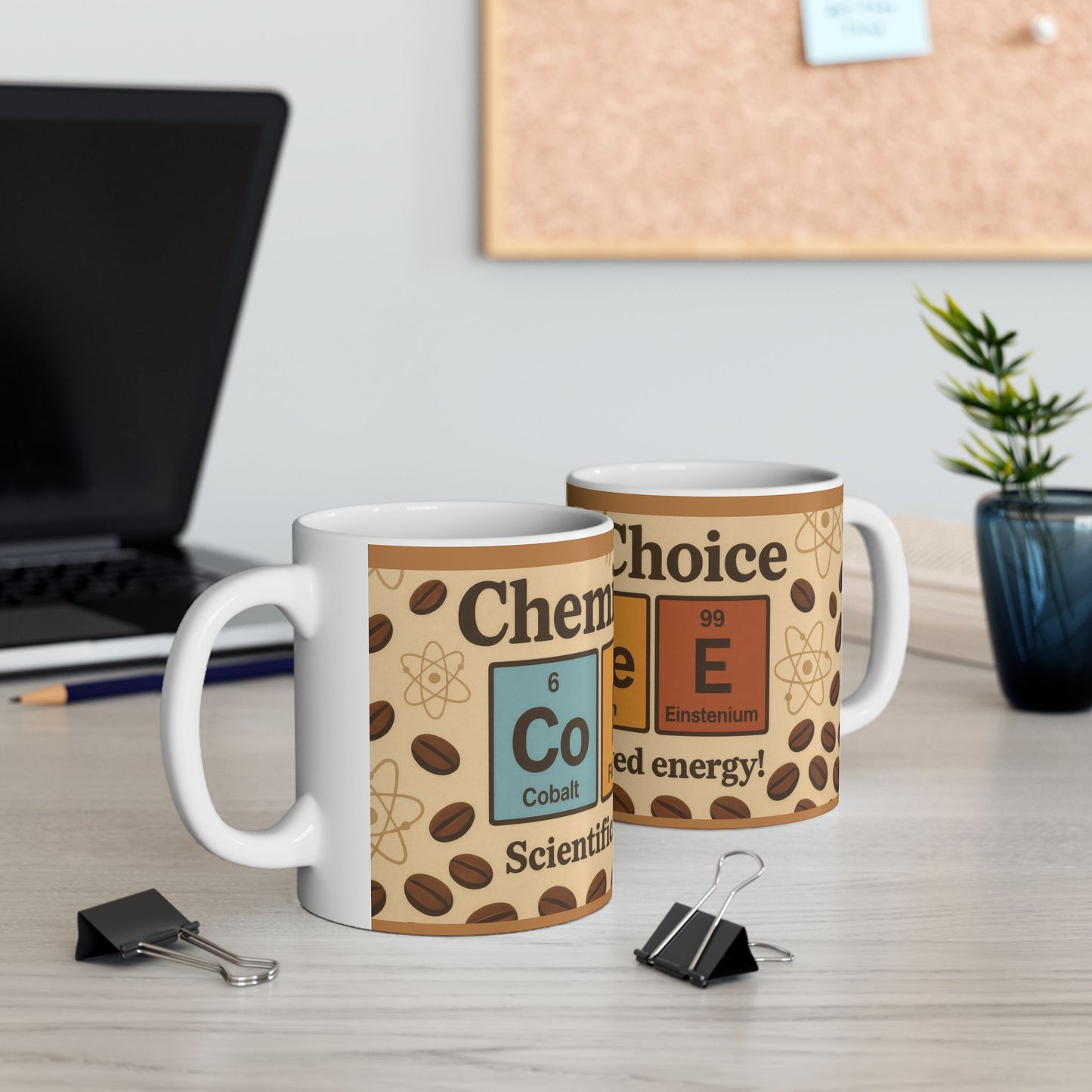 Chemists Choice Coffee Mug, Funny Periodic Table Gift for Science Lovers, Caffeine Addict Mug, Nerdy Science Coffee Cup, Geek Gift Idea