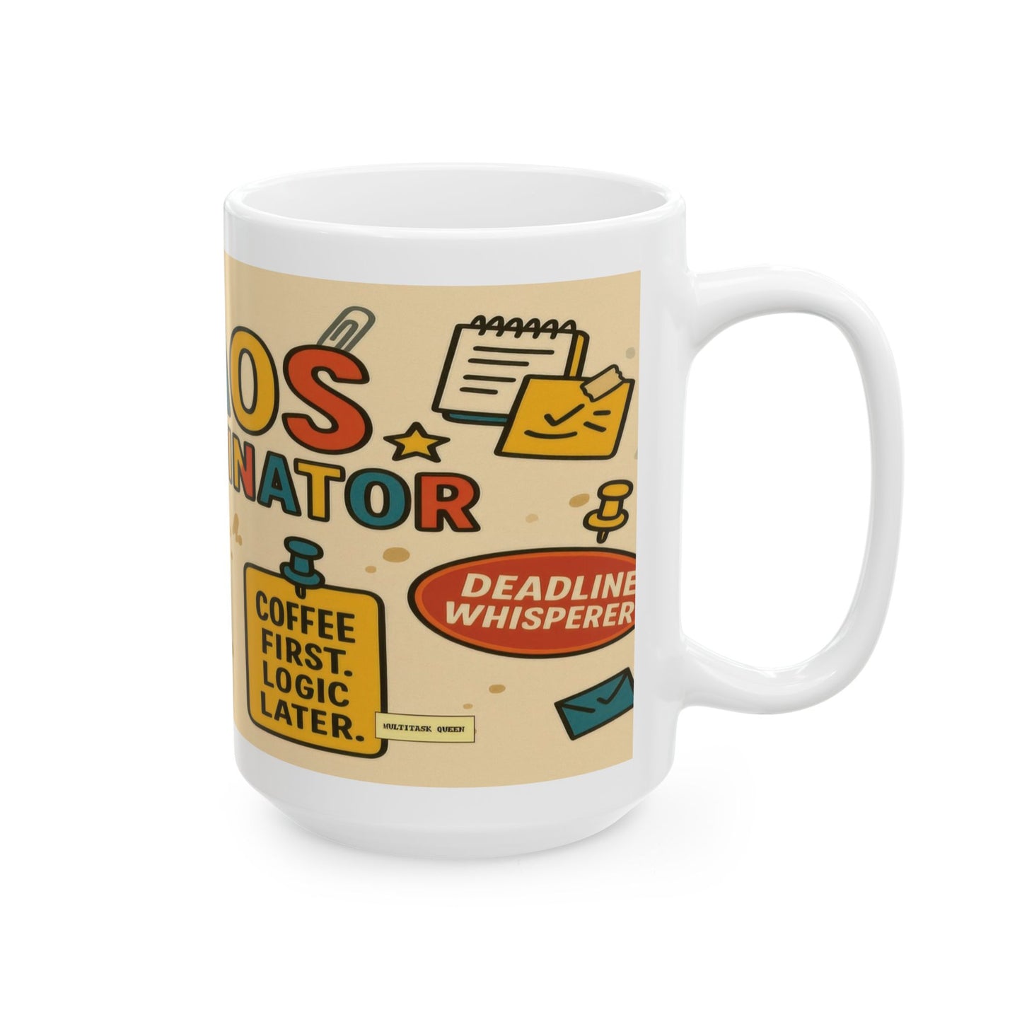 Chaos Coordinator Mug, Funny Coffee Cup for Office Workers, Perfectionists & Multitaskers, Office Humor, Coffee Lovers, Gift for Managers