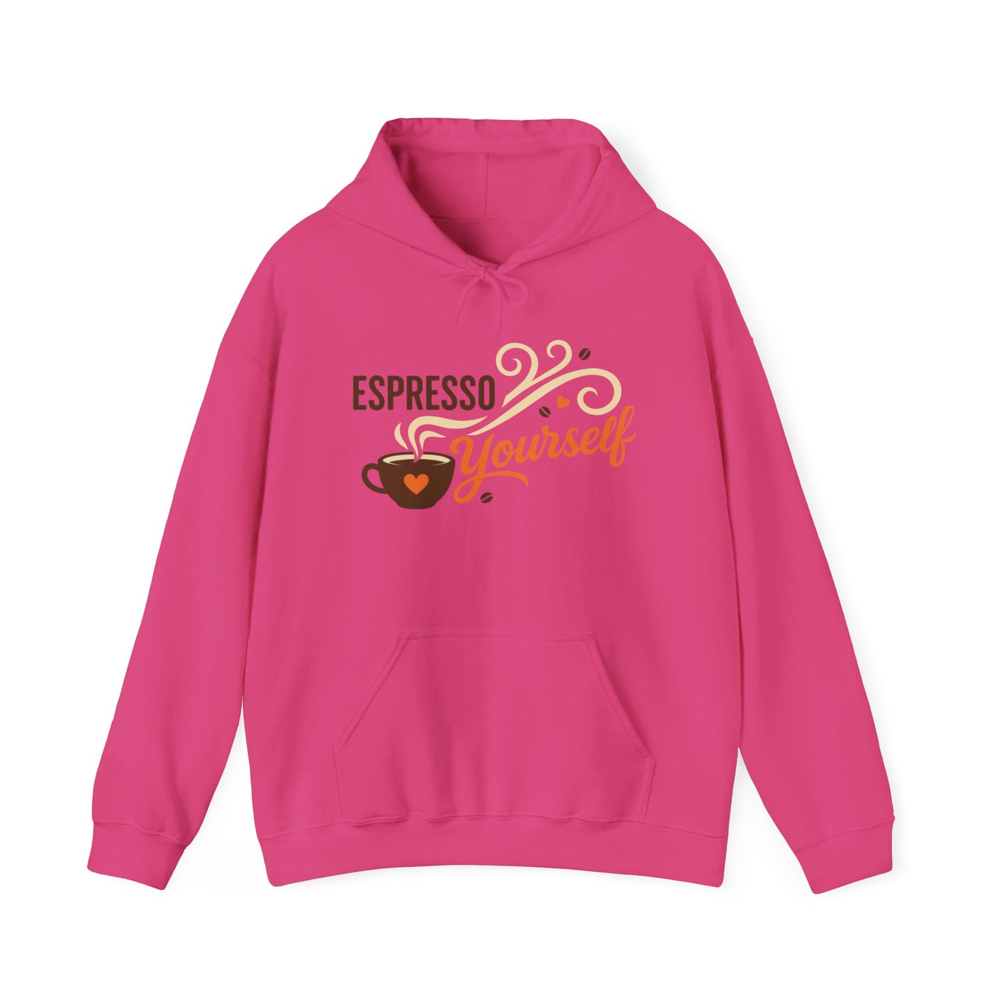 Espresso Yourself Coffee Hoodie, Funny Womens Barista Gift, Cozy Cafe Sweatshirt
