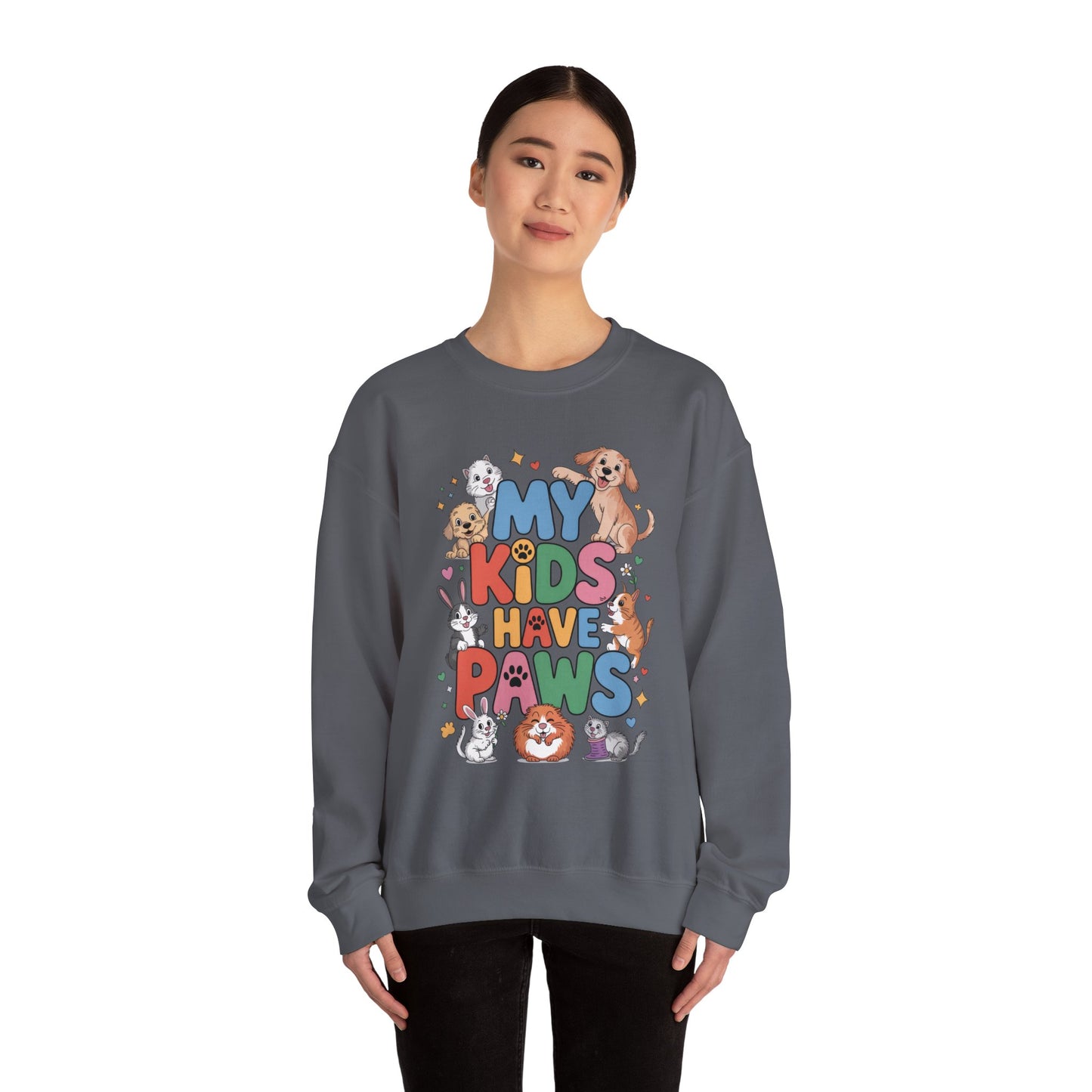 My Kids Have Paws Sweatshirt, Pet Lover Gift, Cute Animal Shirt, Cute Pet Mom Tee, Animal Parent T-Shirt, Gift for Animal Lovers