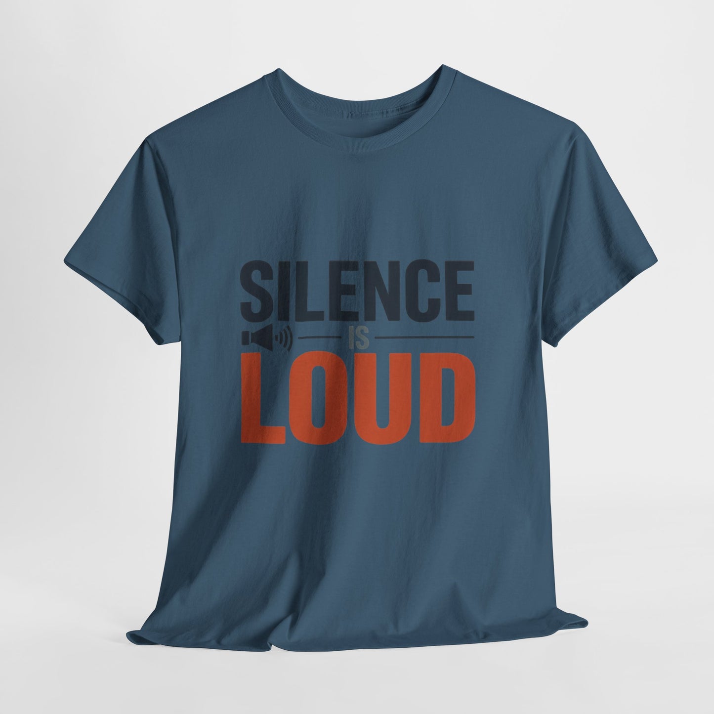 Silence Is Loud Motivational Quote Mens T-Shirt, Silence Tee, ironic Tee, Graphic Tee