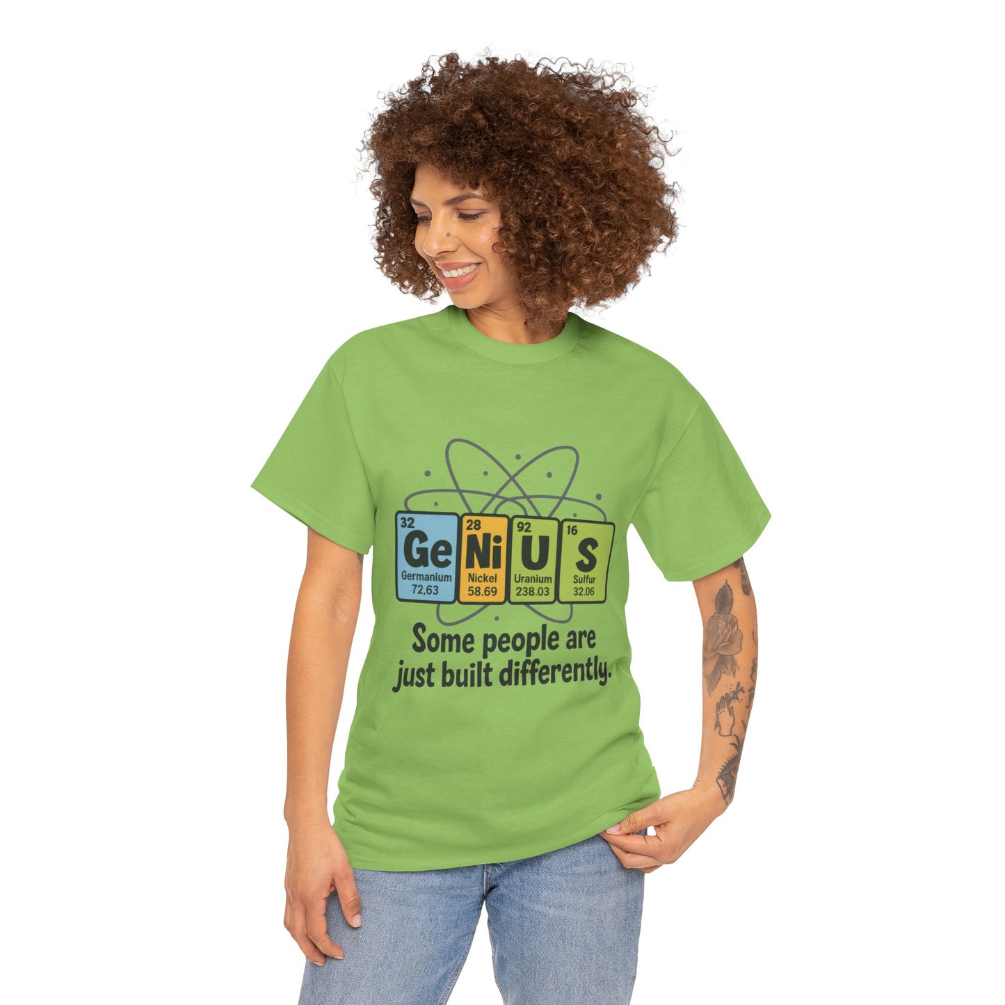 Funny Womens Genius T-Shirt, Periodic Table Nerd Shirt, Science Humor Tee, Gift for Nerds, Science Lovers Gift, Genius Science Tee