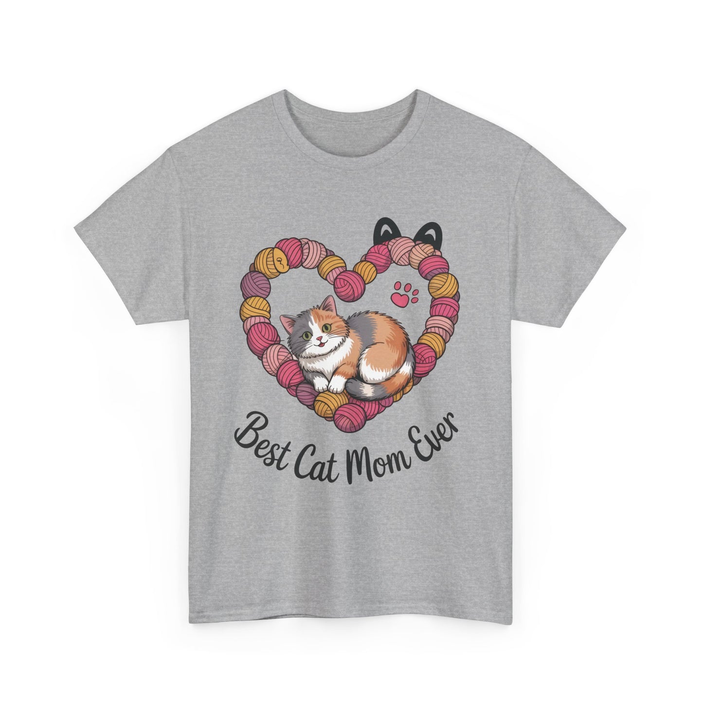 Best Cat Mom Ever T-Shirt, Cat Lover Gift, Pet Mom Shirt, Funny Animal Apparel, Cute Gift for Cat Moms, Gift for Cat Lovers, Kitty Mom Shirt