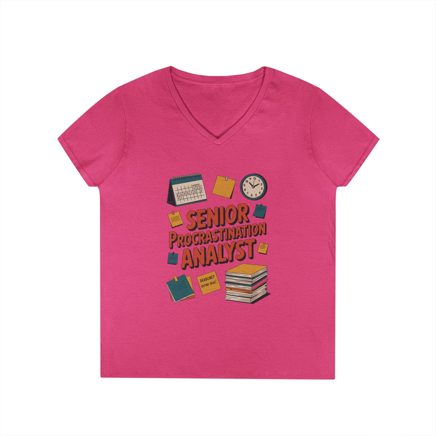 Senior Procrastination Analyst T-Shirt, Fun Gift for Students, Teachers, Graduates, Back to School, Relaxed Vibes, Office Humor Apparel