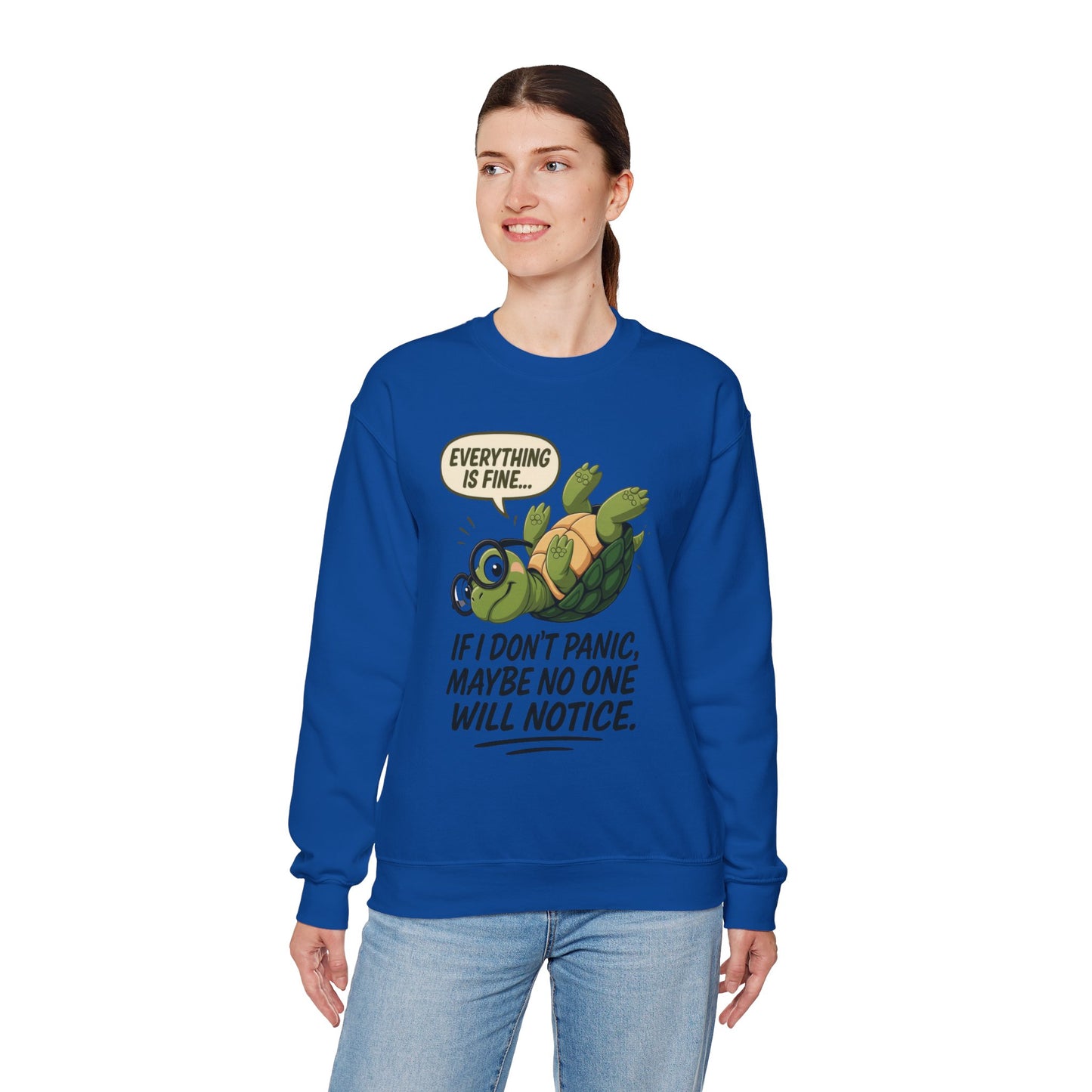 Casual Humor Unisex Sweatshirt, Perfect Gift for Anxiety Relief, Social Anxiety Joke, Quirky Graphic Sweatshirt, Introvert Humor Gift