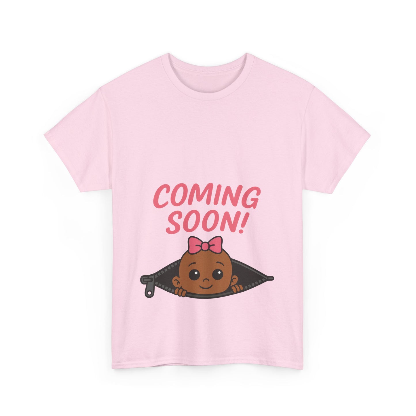 Coming Soon Maternity Tee, Cute Baby Girl Pregnancy Announcement Tee, Funny Expecting Mom Gift, Gender Reveal Tee, Baby Shower Top