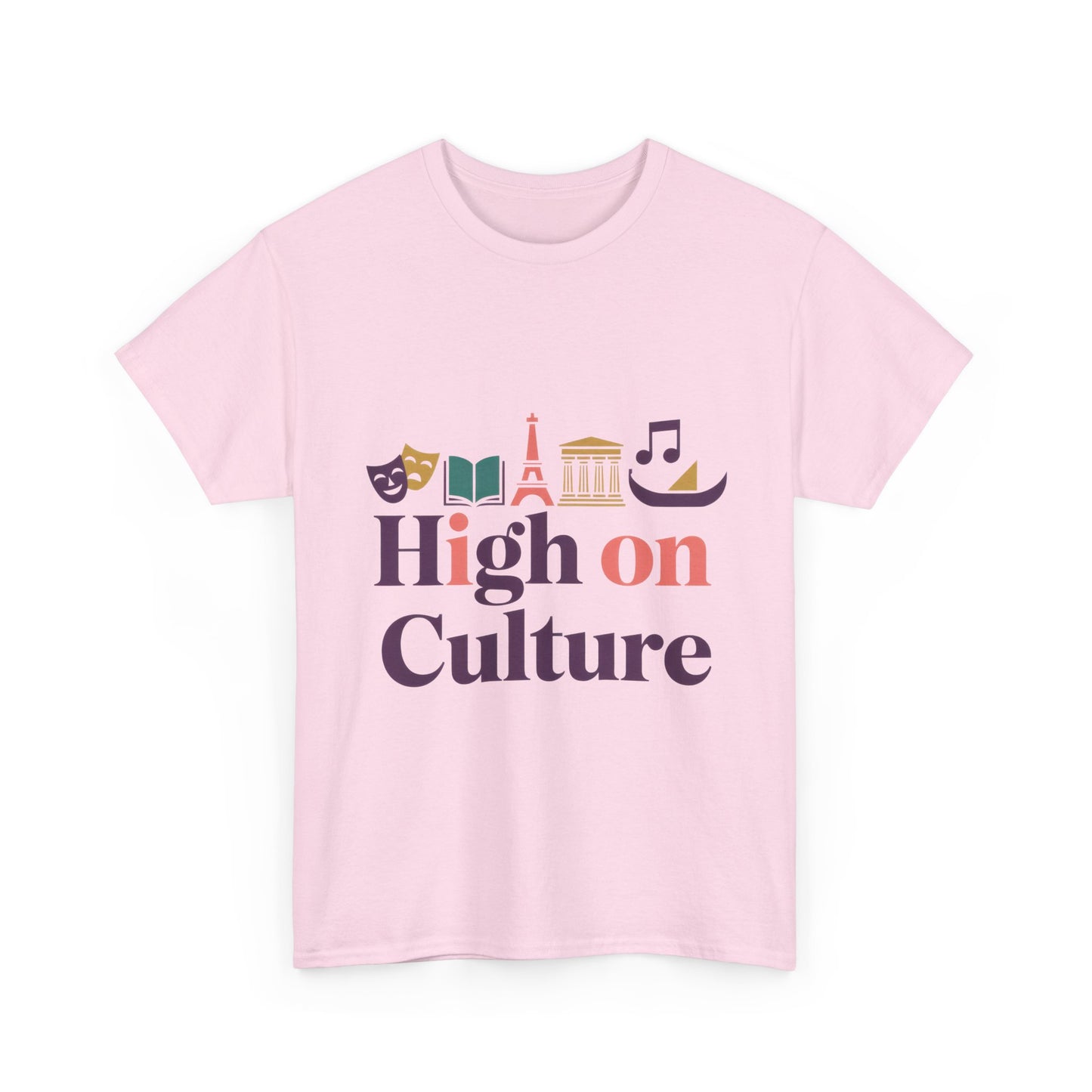 High on Culture Womens T-Shirt, Feminine Artistic Graphic Tee, Art Fashion
