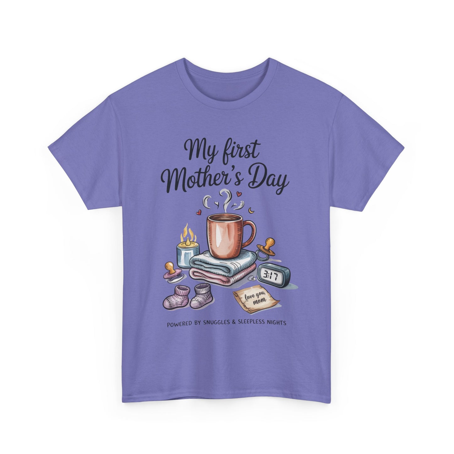 My First Mother's Day Tee, Gift for New Moms, Cute Mother's Day Shirt, Snuggle-Inspired Apparel, Baby Shower Tee