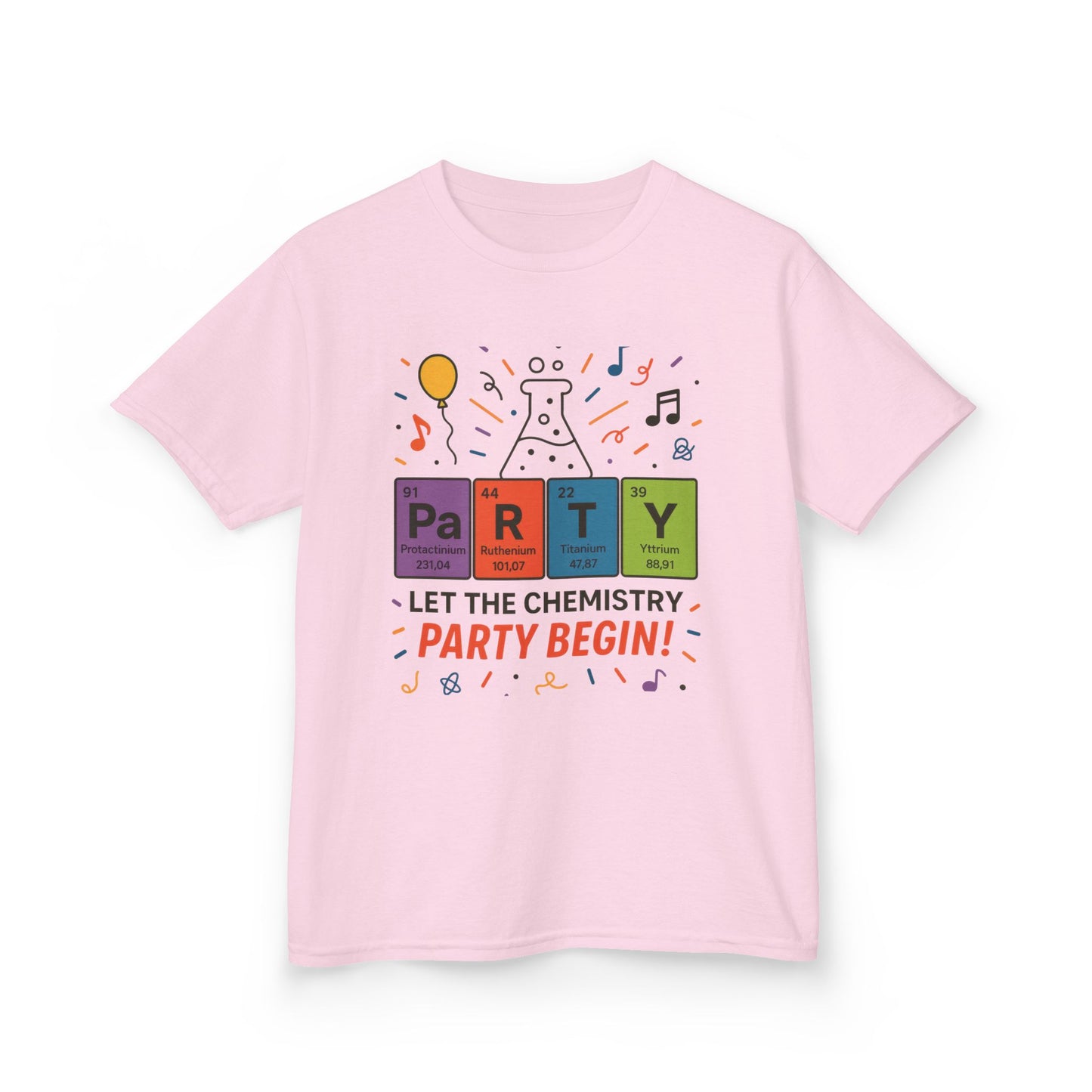 Kids' Chemistry Party T-Shirt, Periodic Table Tee, Funny Science Shirt for Boys & Girls, Science Tee, Unique Educational Apparel