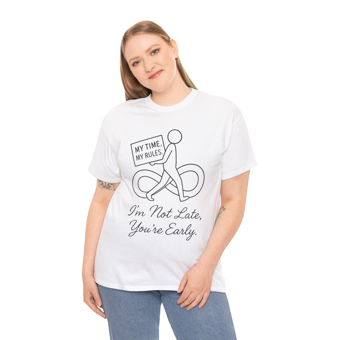 My Time My Rules Women's Heavy Cotton Tee, Funny T-Shirt, Casual Wear, women empowerment tee, confident woman shirt, self love t shirt