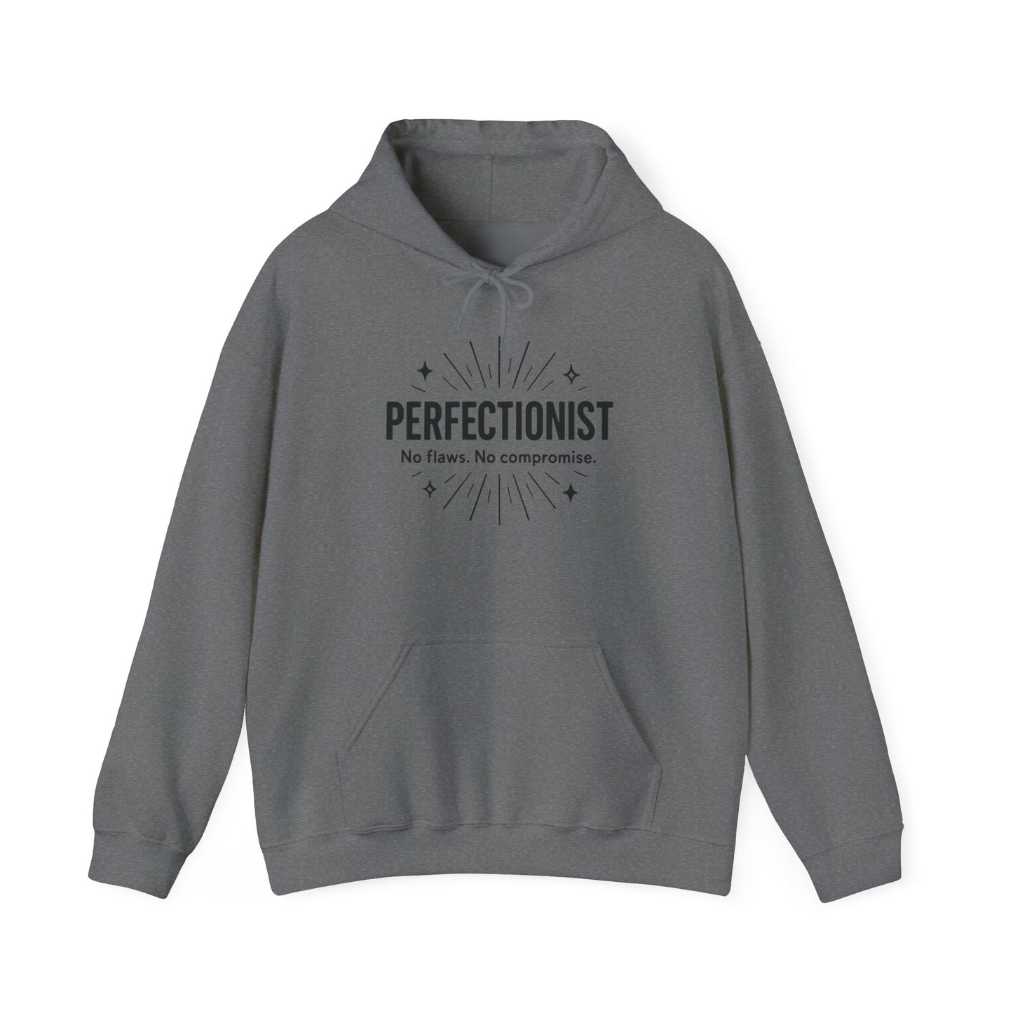 Womens Perfectionist Hoodie, Minimalist No Flaws Sweatshirt, Empowered Clean Look Pullover, Gift for Organized Women