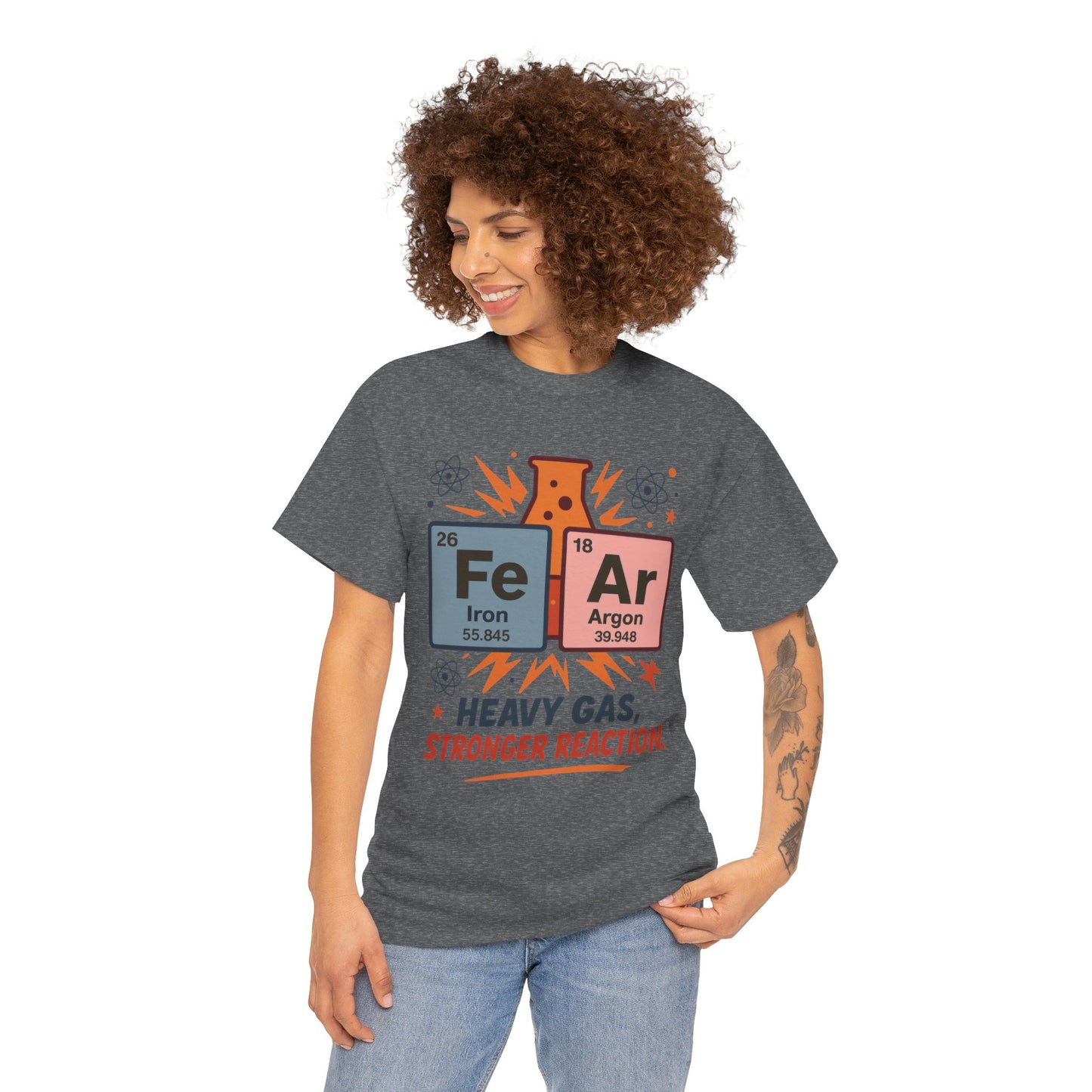 Funny Womens Science T-Shirt, FeAr Element Shirt, Chemistry Tee, Gift for Chemistry Lovers, Elements Table Humorous