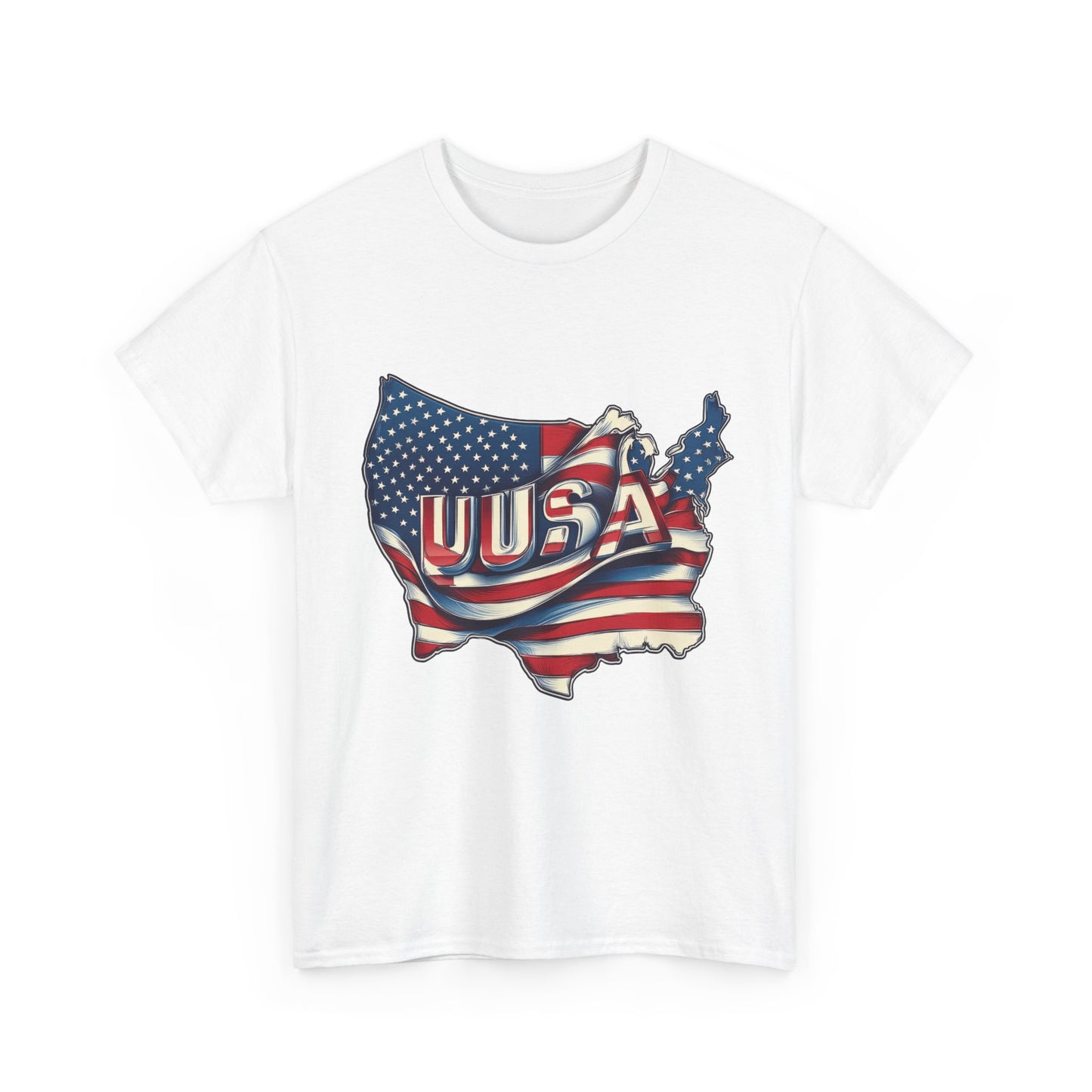 Patriotic Unisex Tee - USA Flag Design, Perfect for Independence Day, 4th of July, Gifts, Casual Wear, Festival