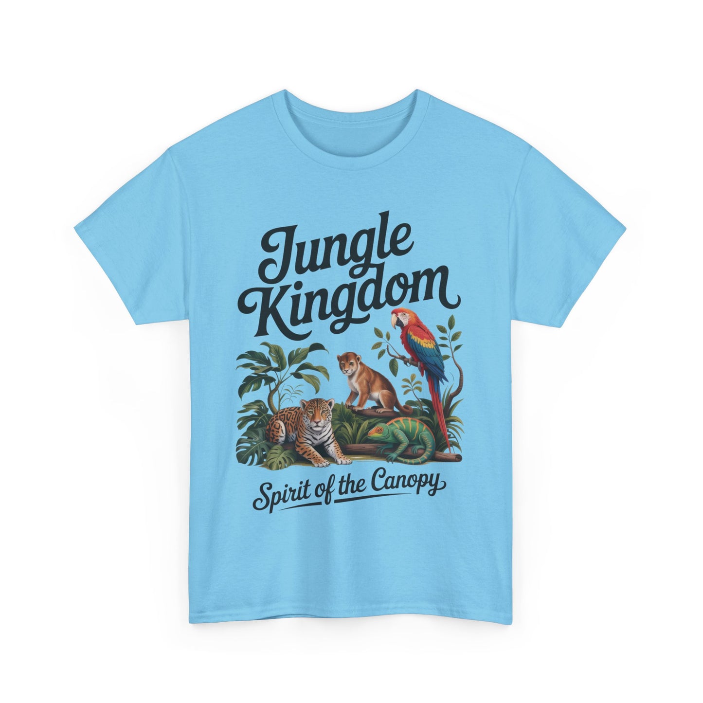 Mens Jungle Kingdom Tee - Nature Lover T-Shirt, Animal Graphic Tee, Eco-Friendly Gift, Summer Fashion, Adventure Outfit