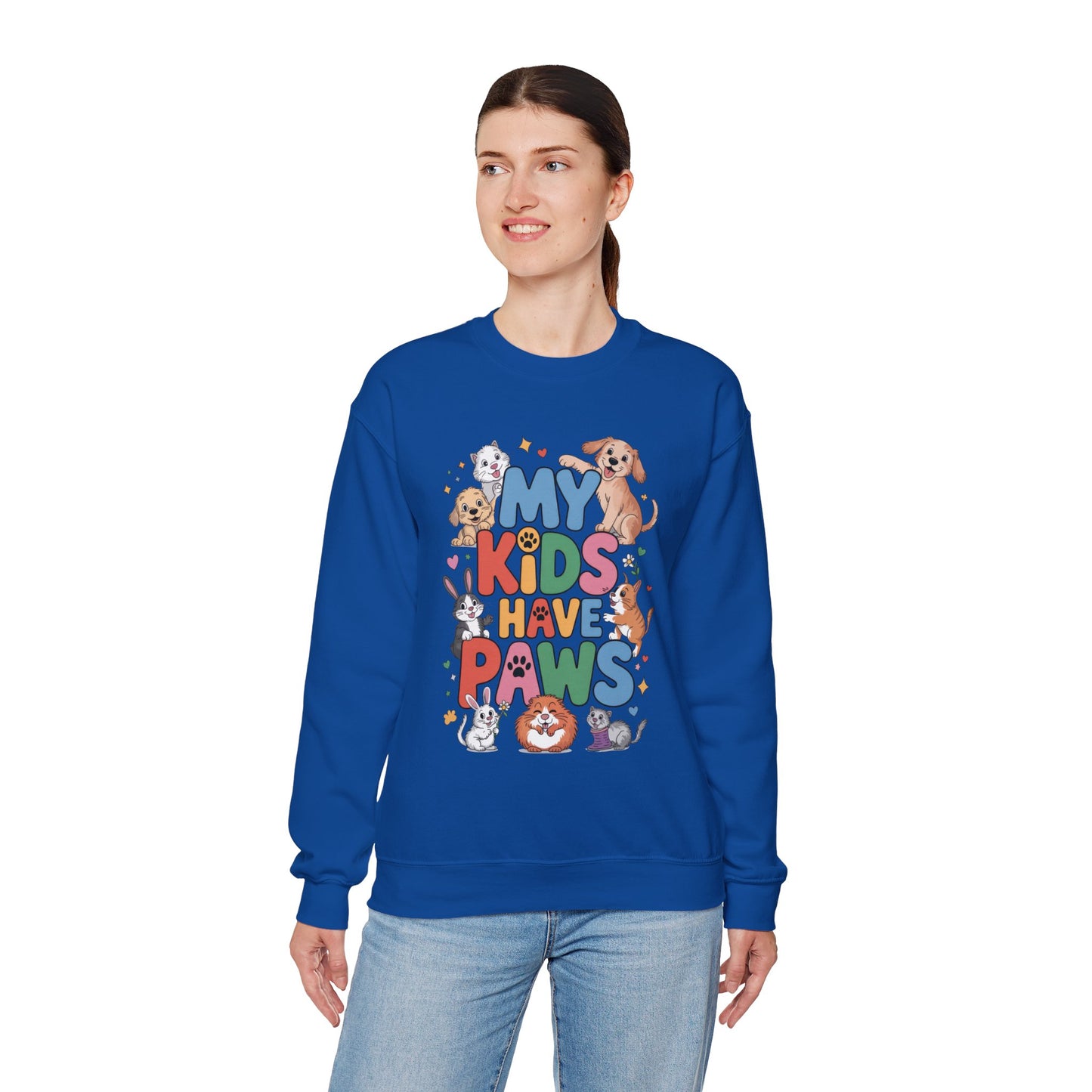 My Kids Have Paws Sweatshirt, Pet Lover Gift, Cute Animal Shirt, Cute Pet Mom Tee, Animal Parent T-Shirt, Gift for Animal Lovers