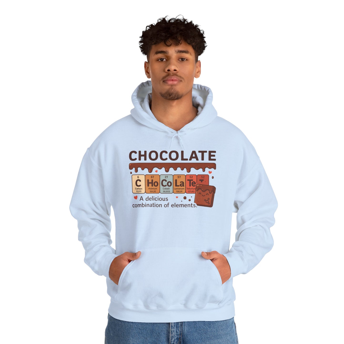 Chocolate Lover's Comfort Hoodie, Perfect Gift for Chemistry Lovers, Casual Wear, Sweet Treats Enthusiasts, Birthdays, Chemistry Students