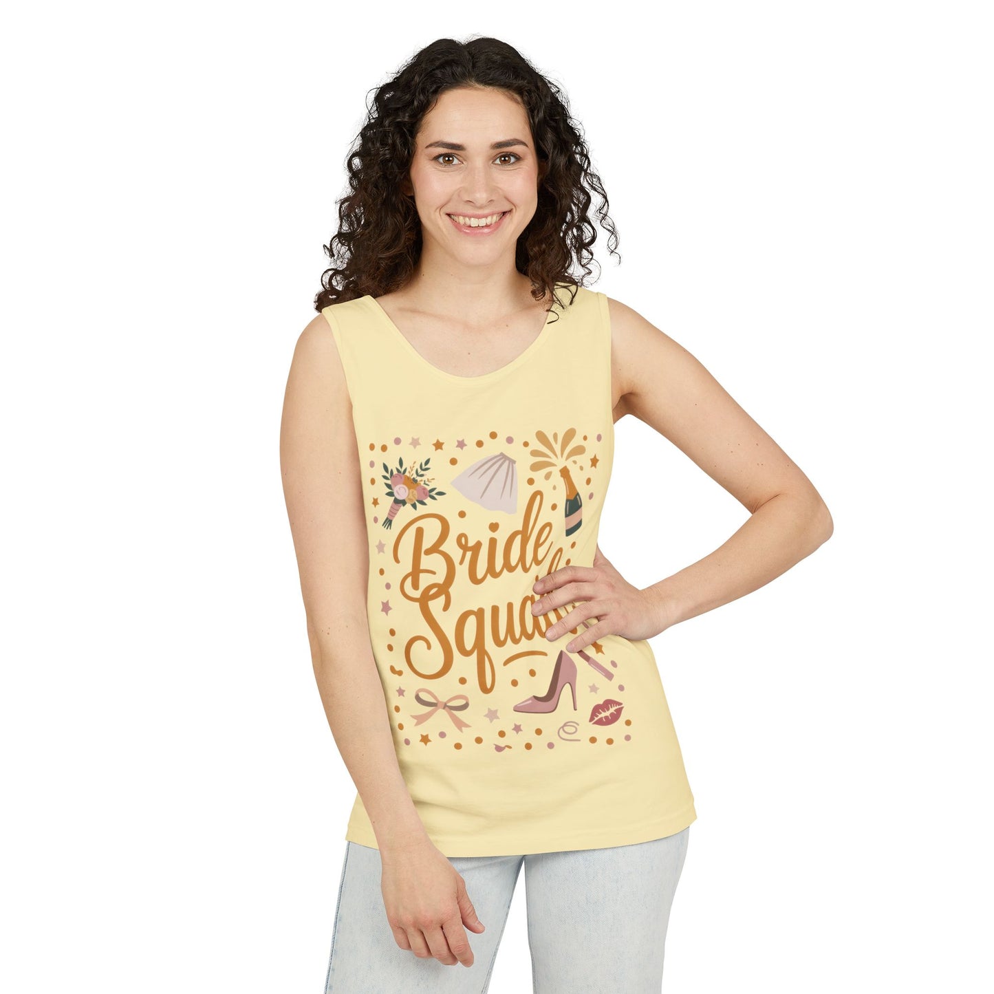Bride Squad Tank Top, Bachelorette Party T-Shirt, Bridesmaid Wedding Tee, Hen Party Matching Shirts, Bridal Shower, Gift for Bridesmaids