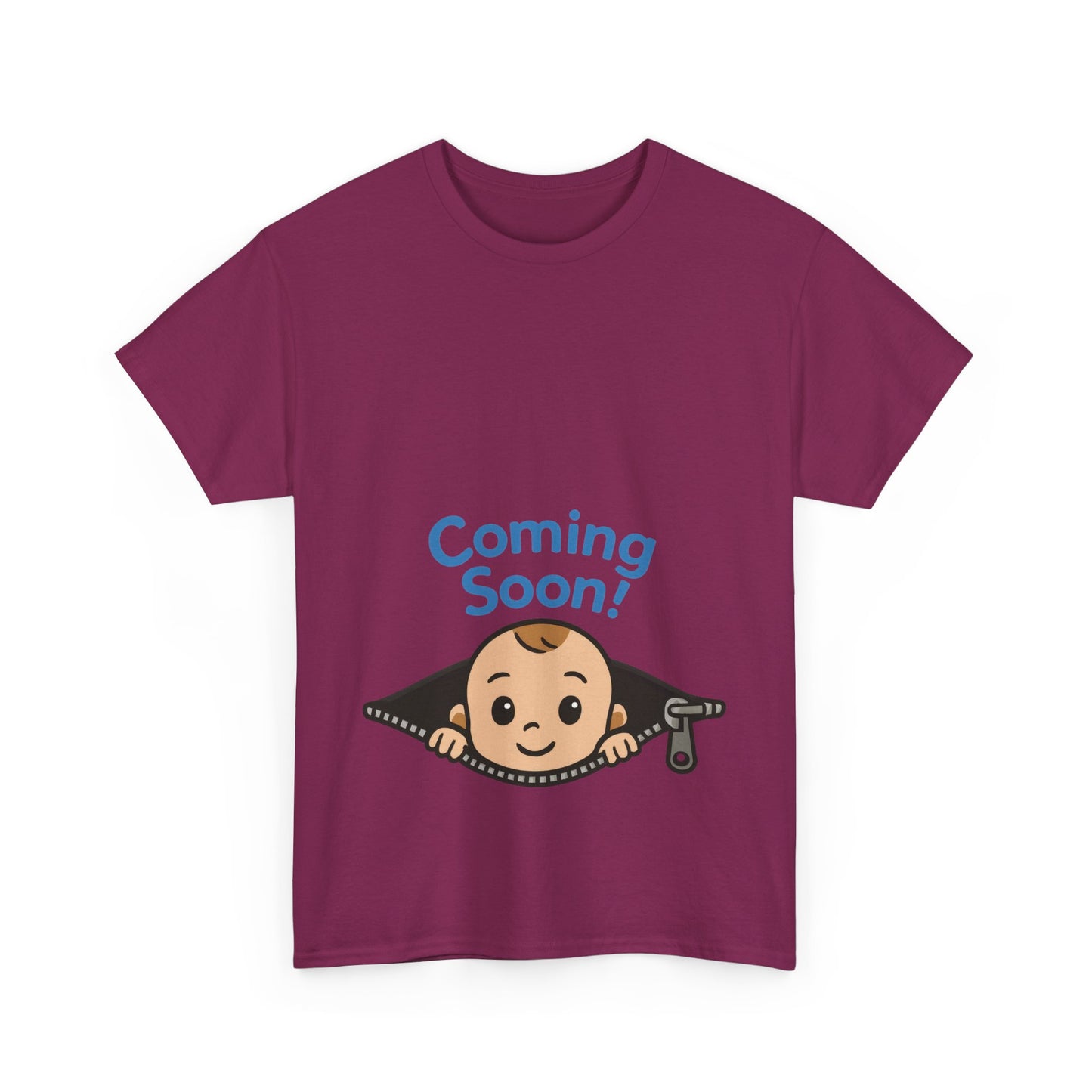Coming Soon Maternity Tee, Cute Baby Boy Pregnancy Announcement Tee, Funny Expecting Mom Gift, Gender Reveal Tee, Baby Shower Top