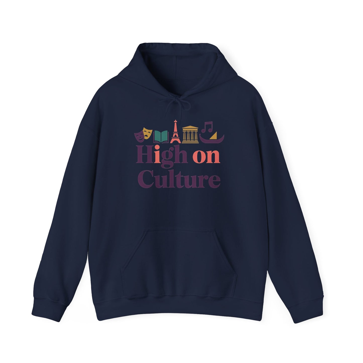 Womens Heavy Blend™ Hooded Sweatshirt, High on Culture Womens Hoodie, Cozy Cultural Graphic Hoodie