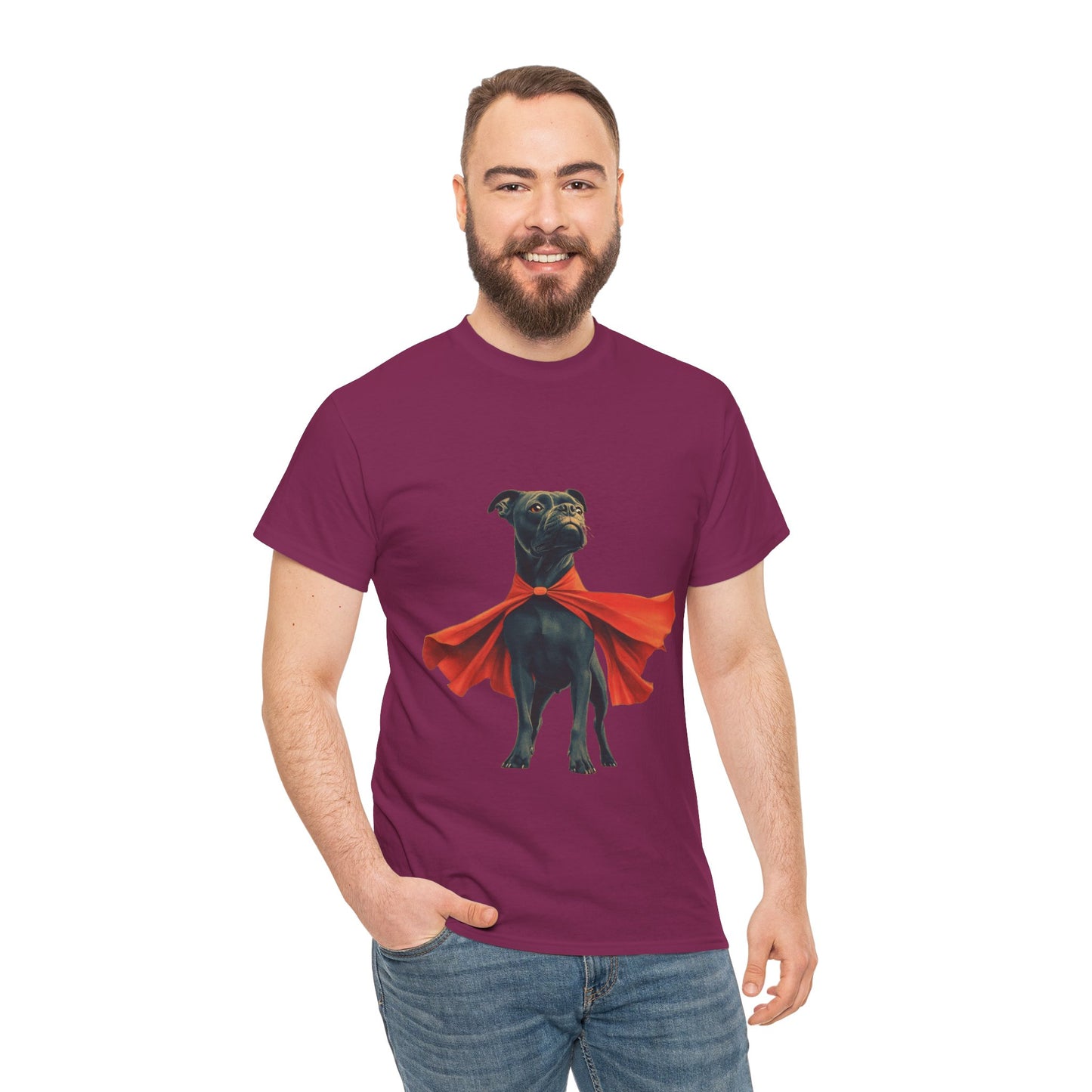 Superhero Dog Tee - Playful Pet Shirt, Gift for Dog Lovers, Fun Casual Wear, Perfect for Birthdays