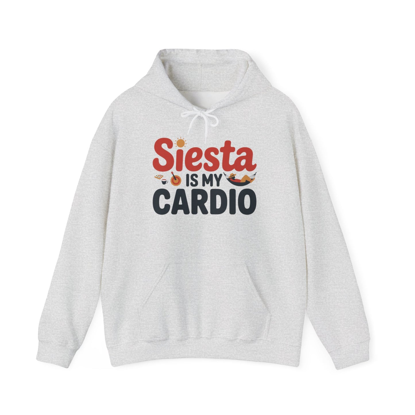Mens Heavy Blend™ Hooded Sweatshirt, Siesta Is My Cardio Funny Mens Hoodie Spain Humor Gift