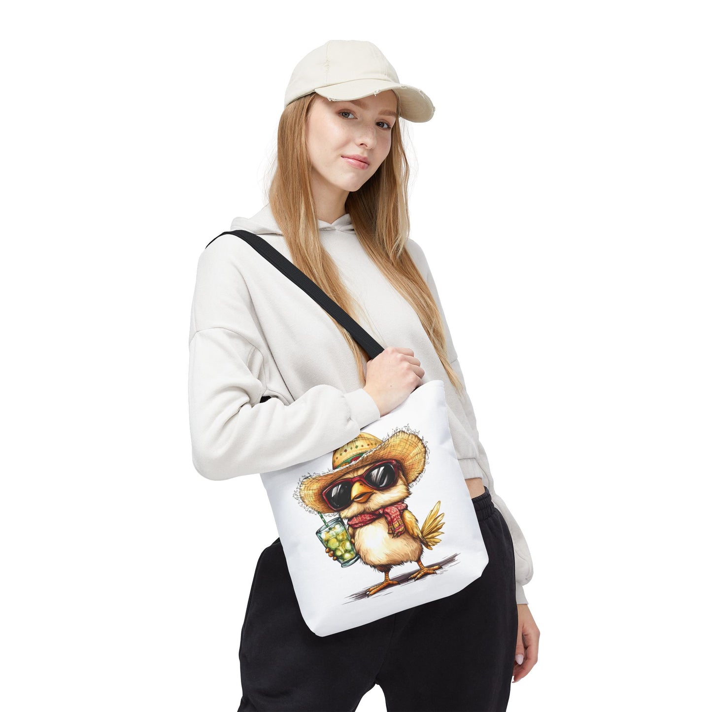 Chic Summer Tote Bag, Fun Bird Design, Beach Bag, Vacation Accessory, Perfect Gift for Bird Lovers, Eco-Friendly Shopper