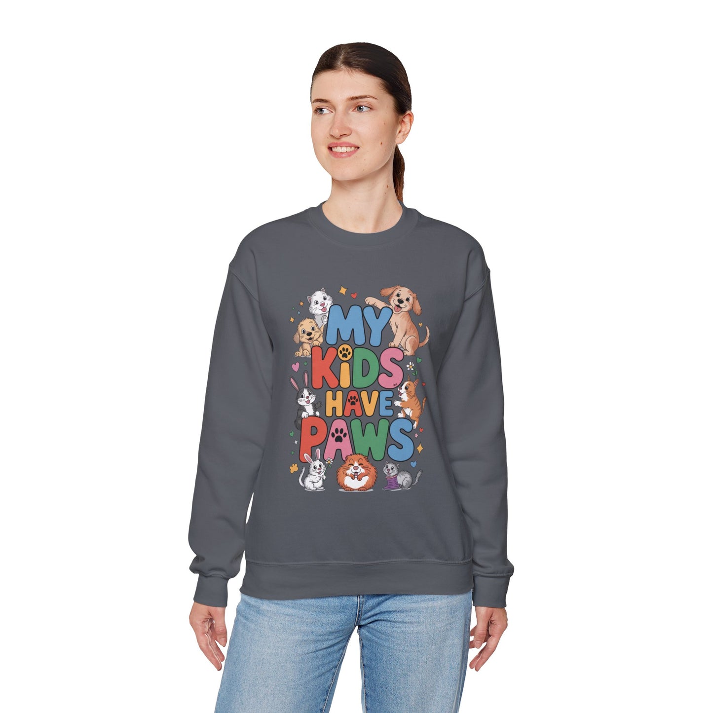My Kids Have Paws Sweatshirt, Pet Lover Gift, Cute Animal Shirt, Cute Pet Mom Tee, Animal Parent T-Shirt, Gift for Animal Lovers