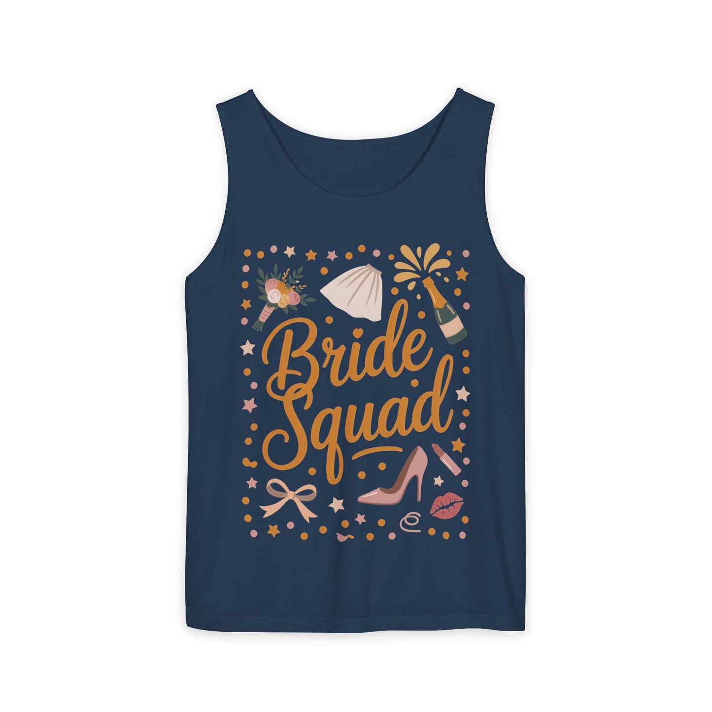 Bride Squad Tank Top, Bachelorette Party T-Shirt, Bridesmaid Wedding Tee, Hen Party Matching Shirts, Bridal Shower, Gift for Bridesmaids