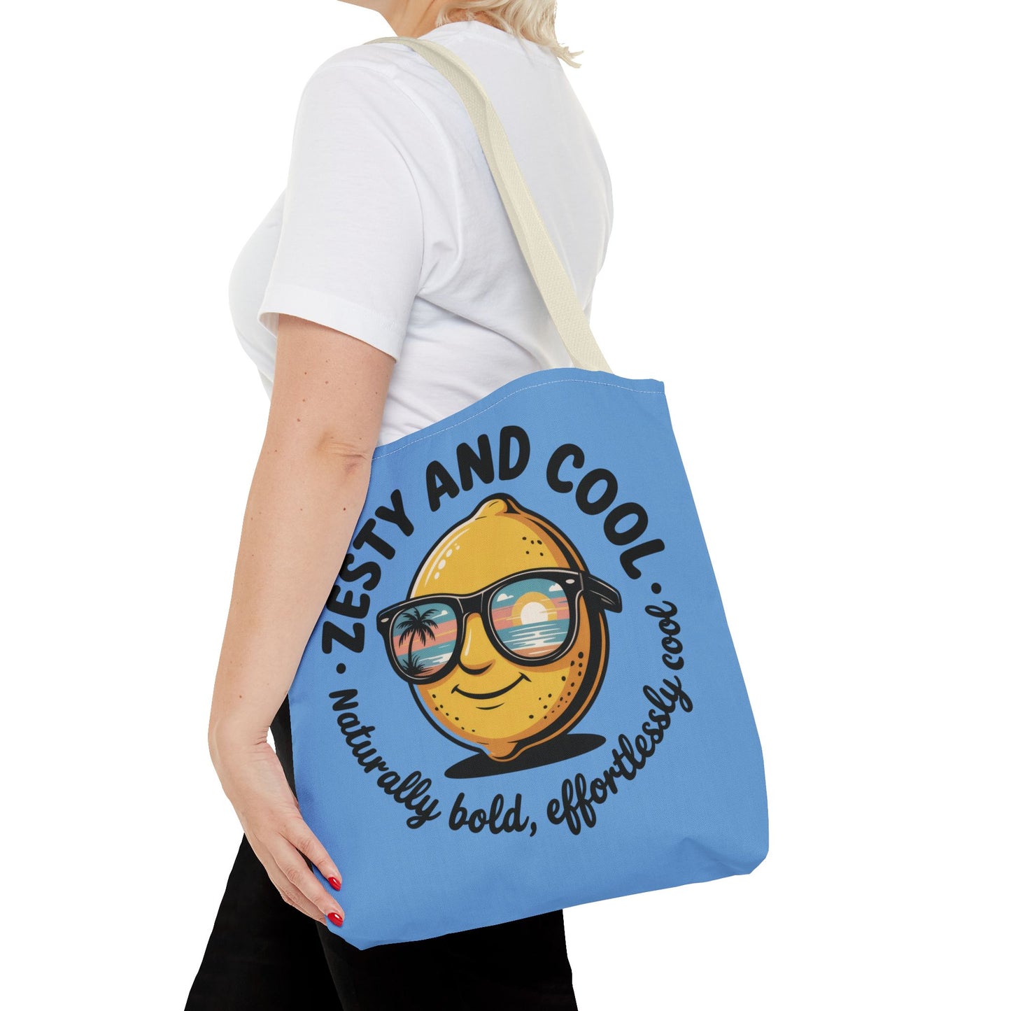 Zesty Lemon Tote Bag - Fun & Bold Carry-All for Everyday Use, Summer, Beach Days, Gifts, Eco-Friendly Shopping, Large Tote Bag