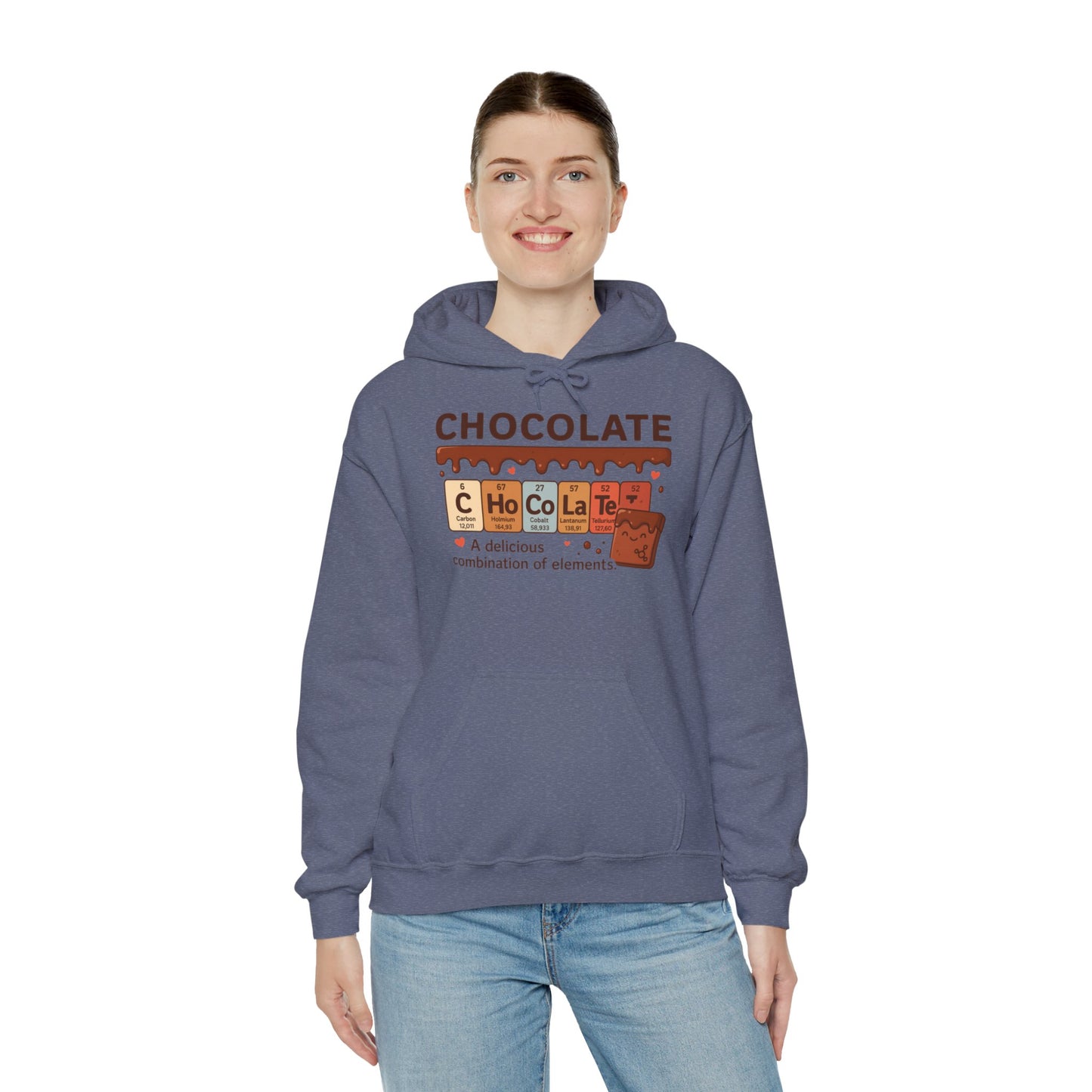 Chocolate Lover's Comfort Hoodie, Perfect Gift for Chemistry Lovers, Casual Wear, Sweet Treats Enthusiasts, Birthdays, Chemistry Students