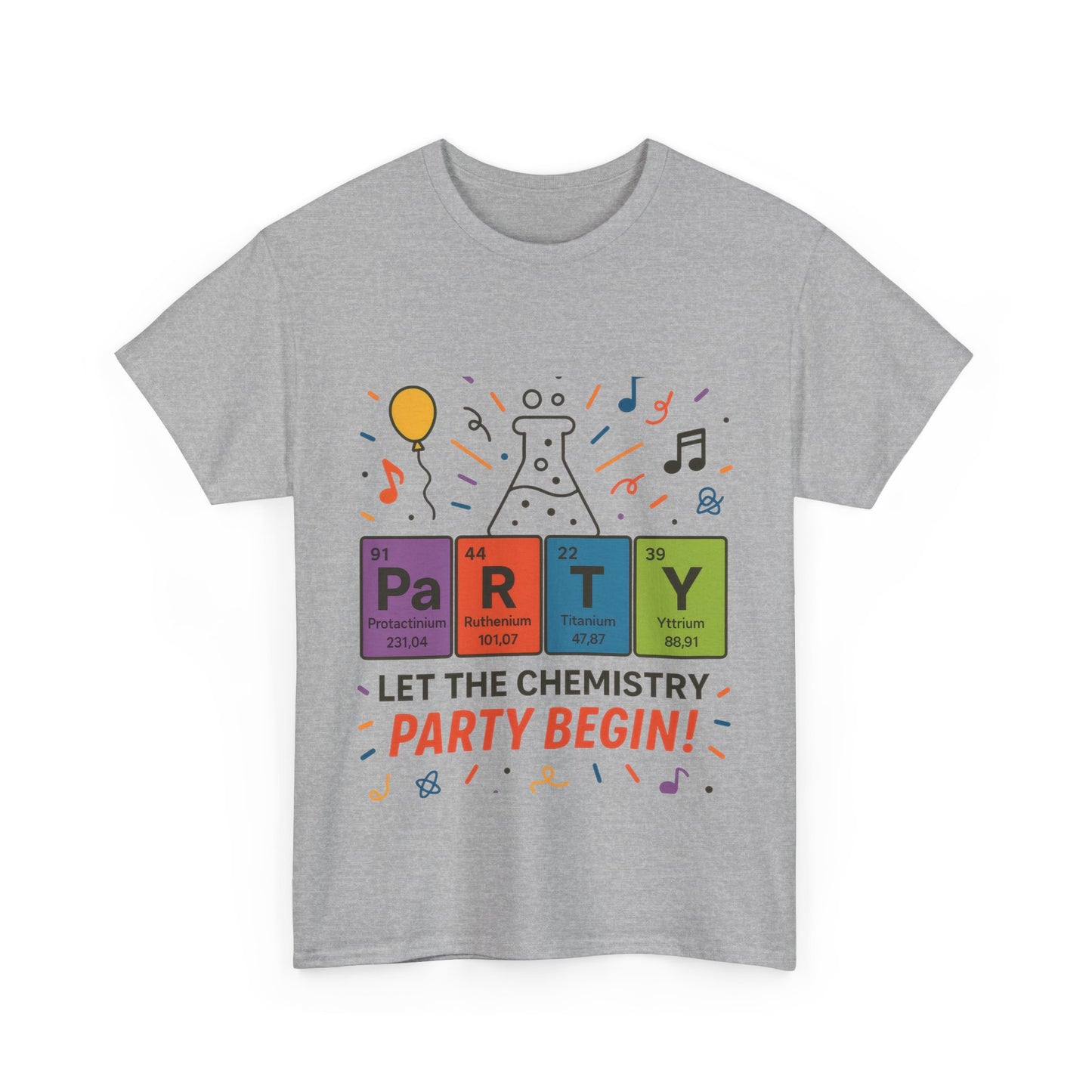 Funny Chemistry Party T-Shirt, Periodic Table PaRTY Tee, Unisex Science Humor Shirt, Gift for Chemistry Teacher,Science Tee, Nerdy Pun Shirt