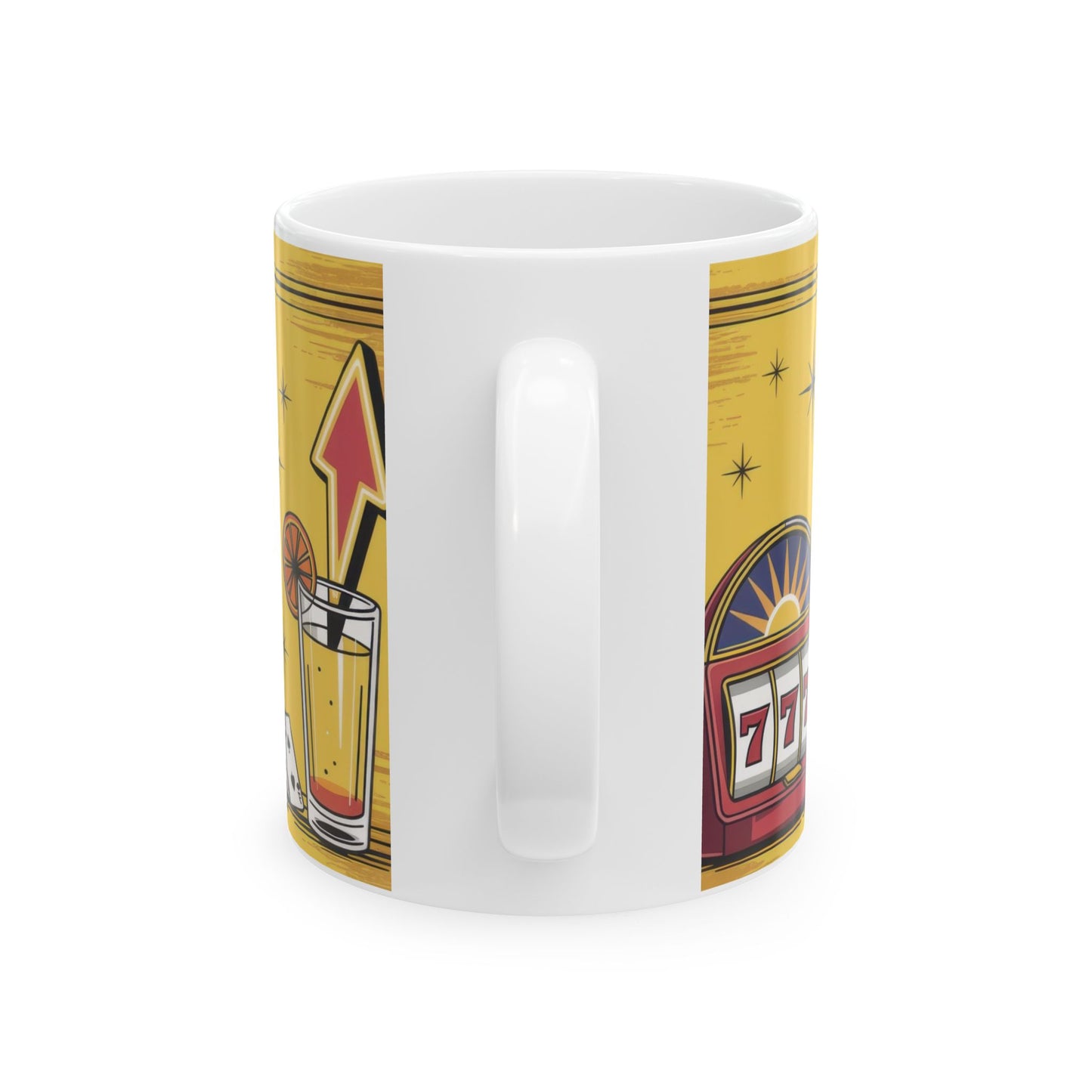 Viva Las Vegas Mug, Retro Coffee Cup, Vegas Gift for Casino Lovers & Travel Enthusiasts, Casino Theme Ceramic Mug