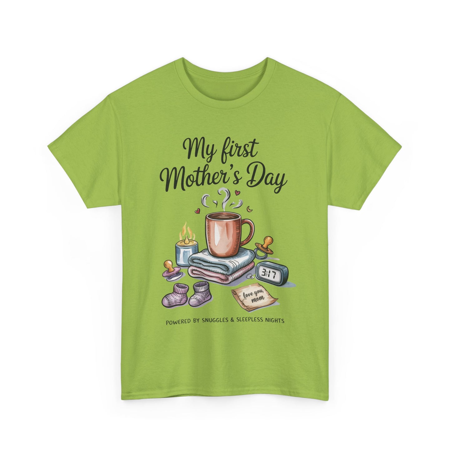 My First Mother's Day Tee, Gift for New Moms, Cute Mother's Day Shirt, Snuggle-Inspired Apparel, Baby Shower Tee