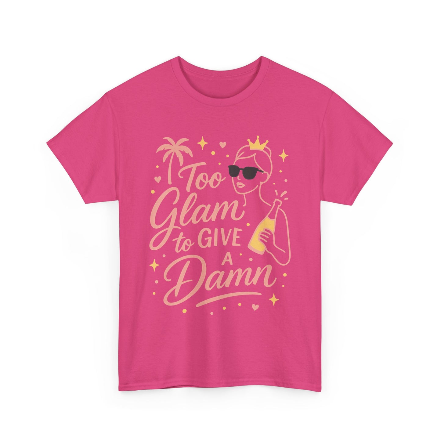 Too Glam to Give a Damn Bridal Party Shirt, Bachelorette Party Tee, Bridesmaid Wedding Tee, Hen Party Top, Bridal Shower, Bridesmaids Gift