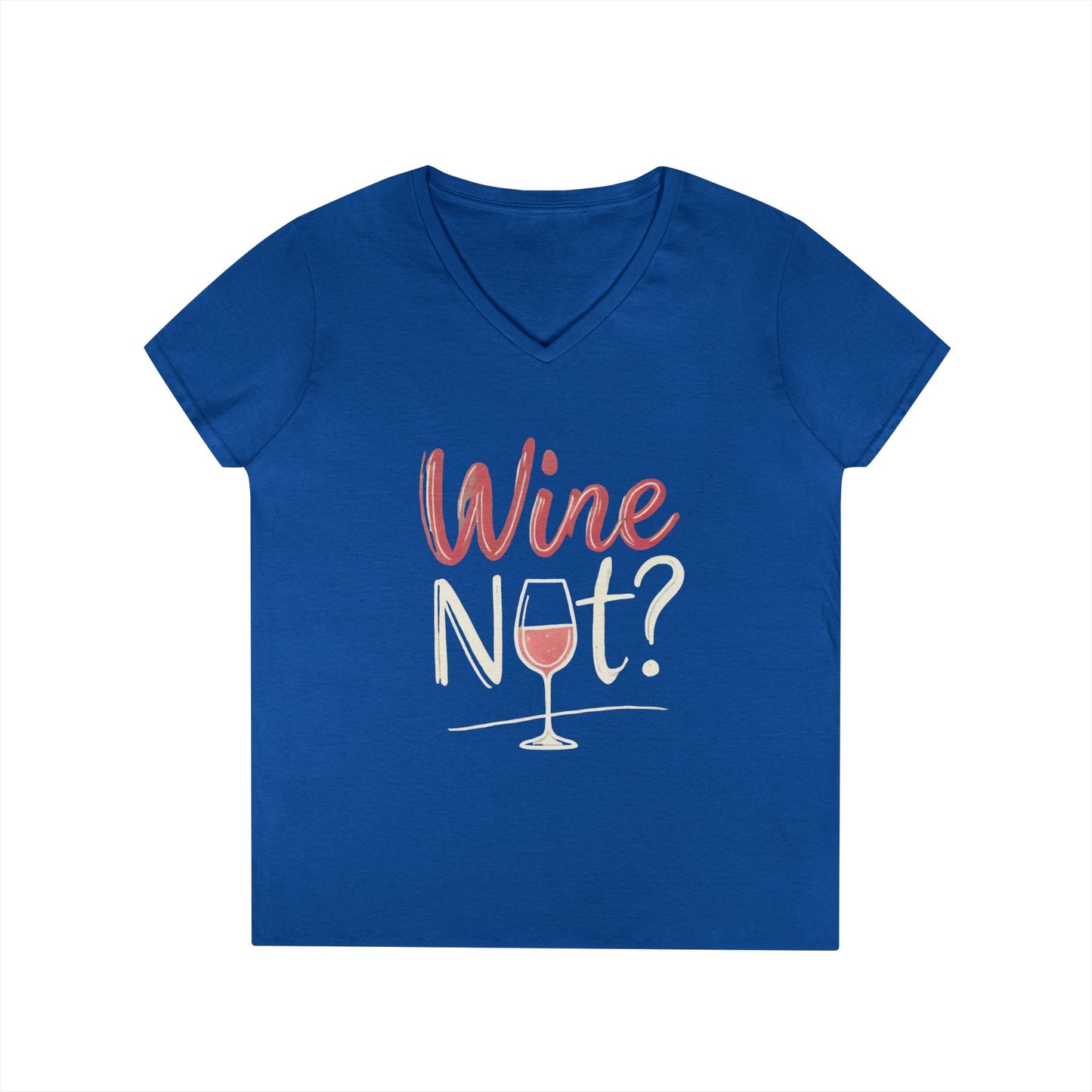 Wine Themed Ladies' V-Neck T-Shirt, Wine Lover Gift, Wine Humor Shirt, Girls Night Party Tee, Wine Pun Graphic Top, Fun Drink Shirt