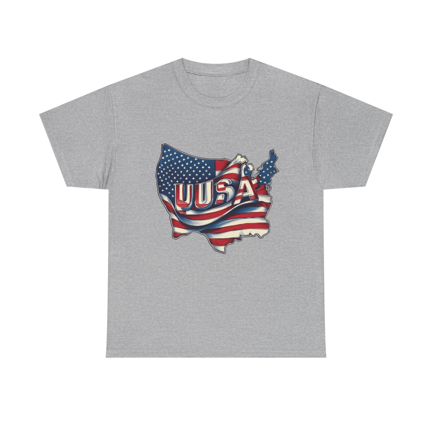 Patriotic Unisex Tee - USA Flag Design, Perfect for Independence Day, 4th of July, Gifts, Casual Wear, Festival