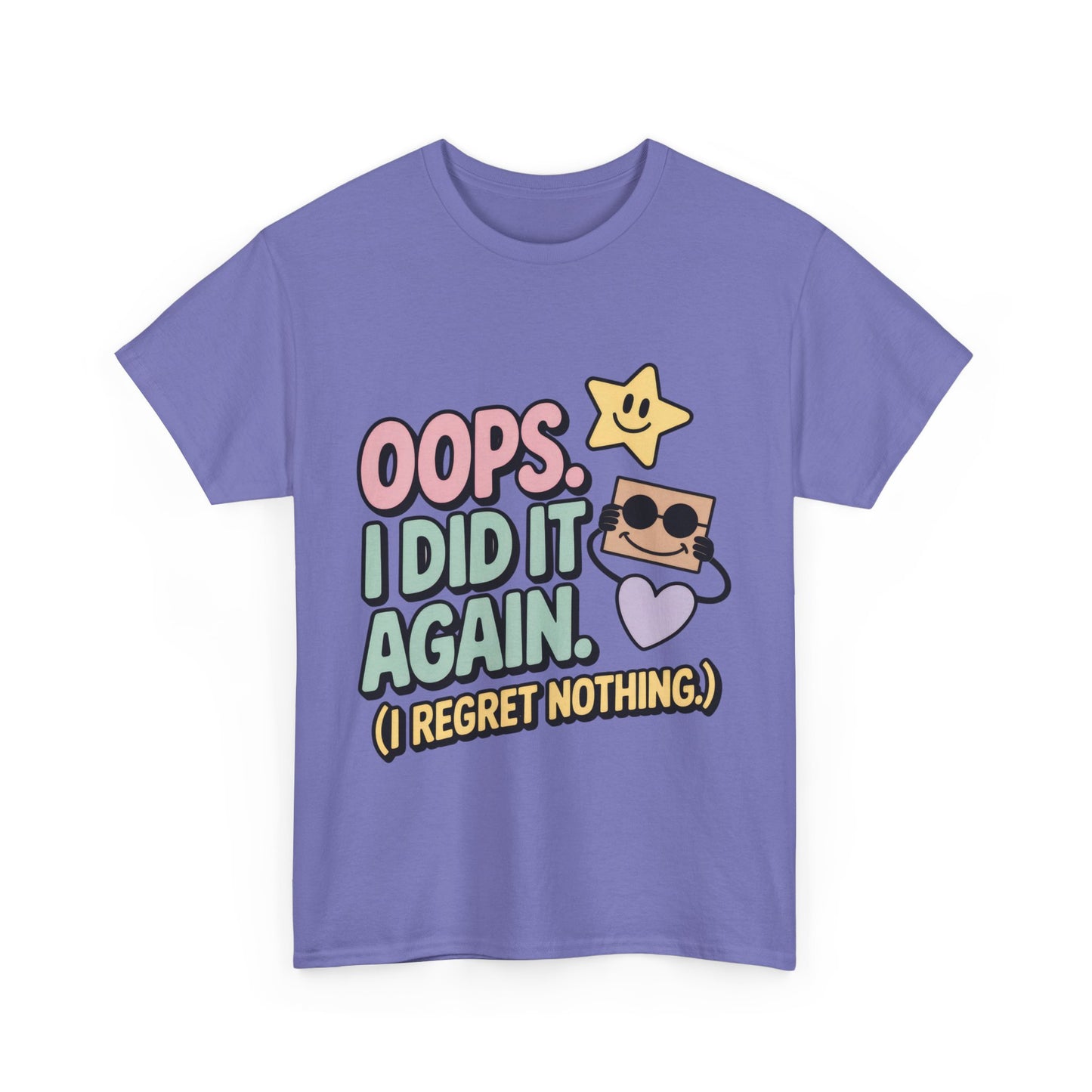 Retro Graphic Tee, Oops I Did It Again Shirt, Funny Women's T-shirt, Casual Statement Wear, Positive Message Women's T-Shirt