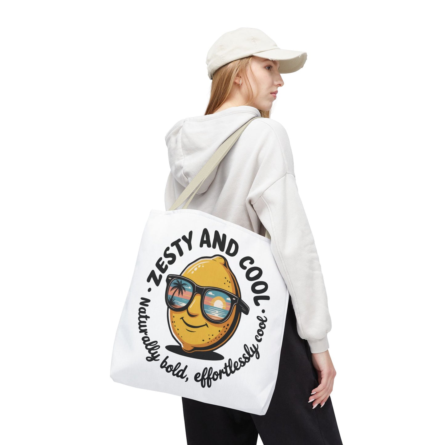 Zesty Lemon Tote Bag - Fun & Bold Carry-All for Everyday Use, Summer, Beach Days, Gifts, Eco-Friendly Shopping, Large Tote Bag