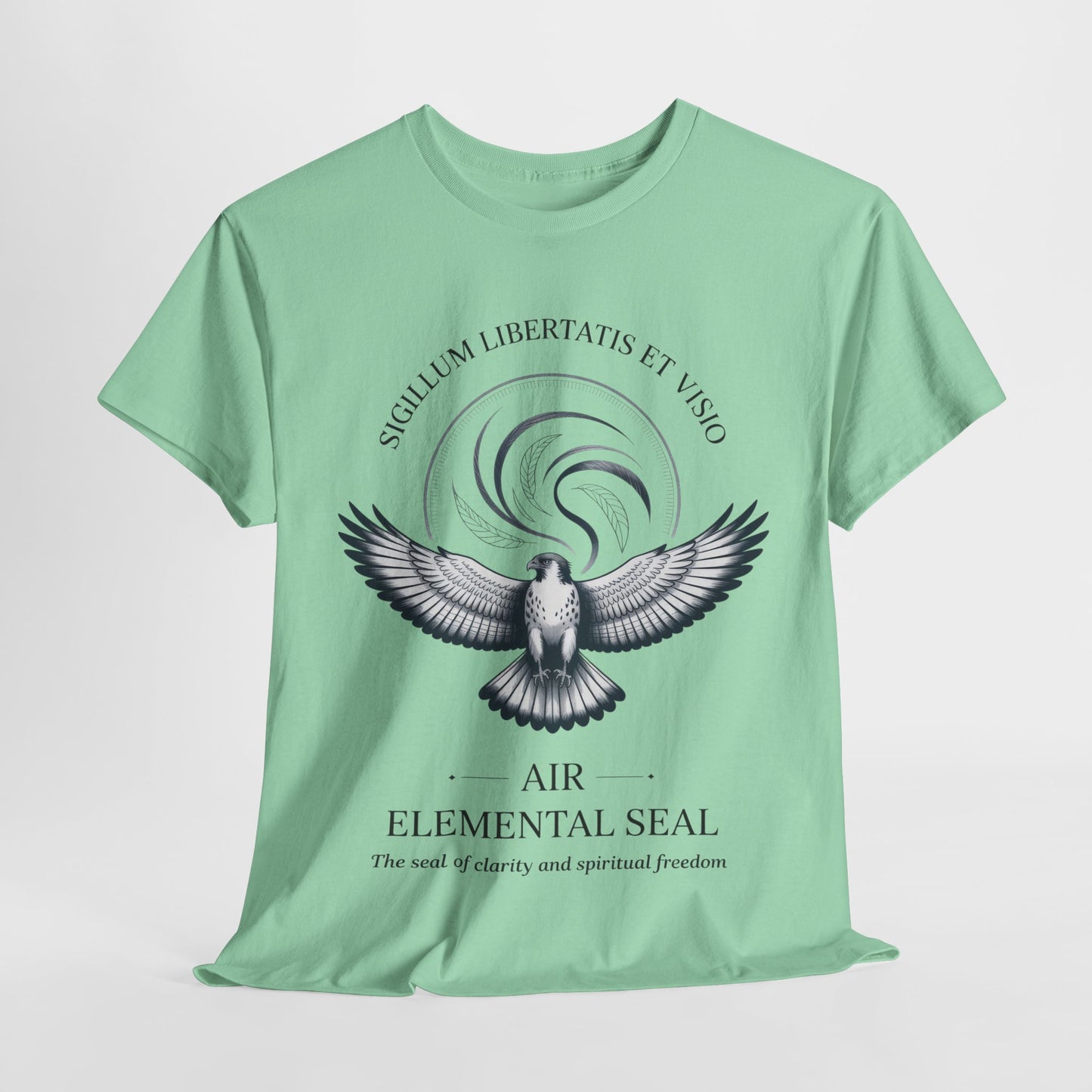 Air Elemental Seal Unisex Cotton Tee, Clarity & Spiritual Freedom Symbol Tee, Unisex Elemental Shirt, Vision Totem Gift, Spiritual Gift