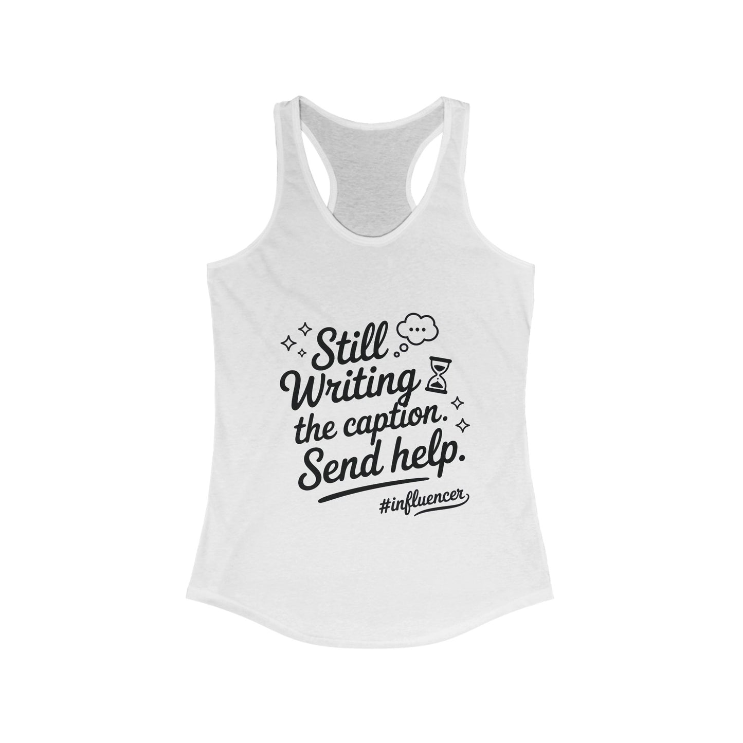 Funny Influencer Womens Tank, Social Media Tee, Workout Shirt, Gym Top, Gift Social Media Lovers, Gift for Content Creators Influencers