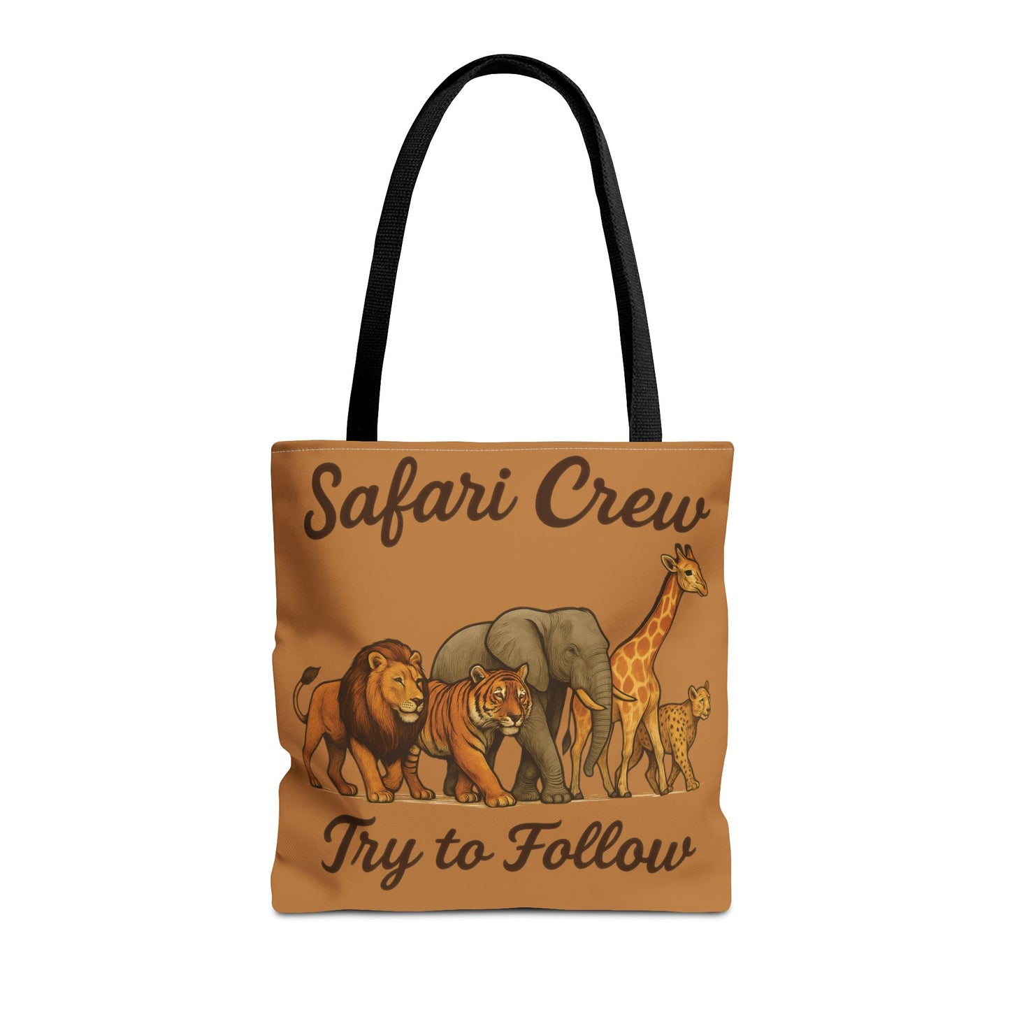 Safari Crew Tote Bag - Animal Print, Gift for Wildlife Lovers, Eco-Friendly, Stylish Grocery Bag, Adventure Enthusiast Essential